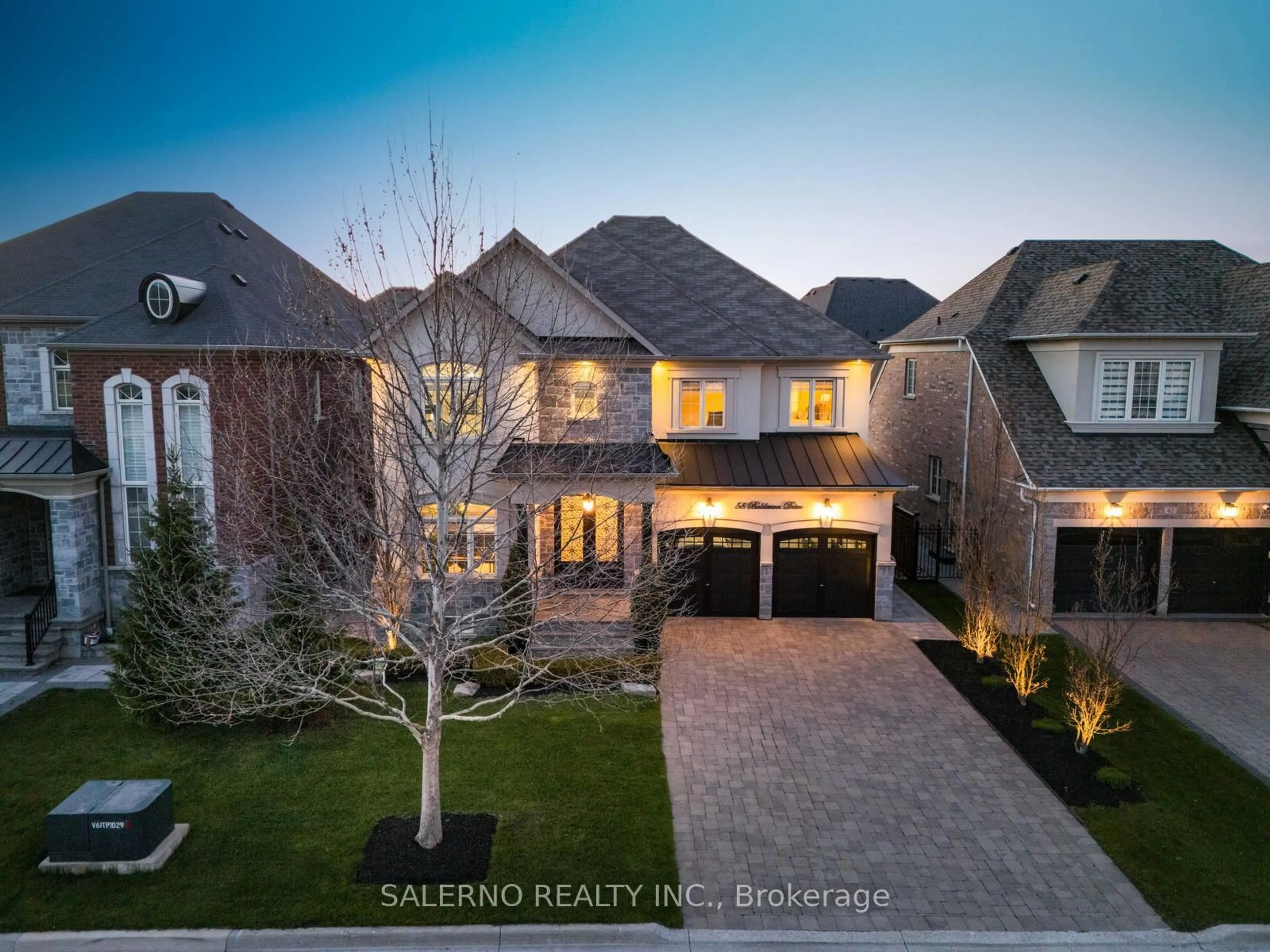 Home with brick exterior material, street for 58 Balderson Dr, Vaughan Ontario L4H 4A3