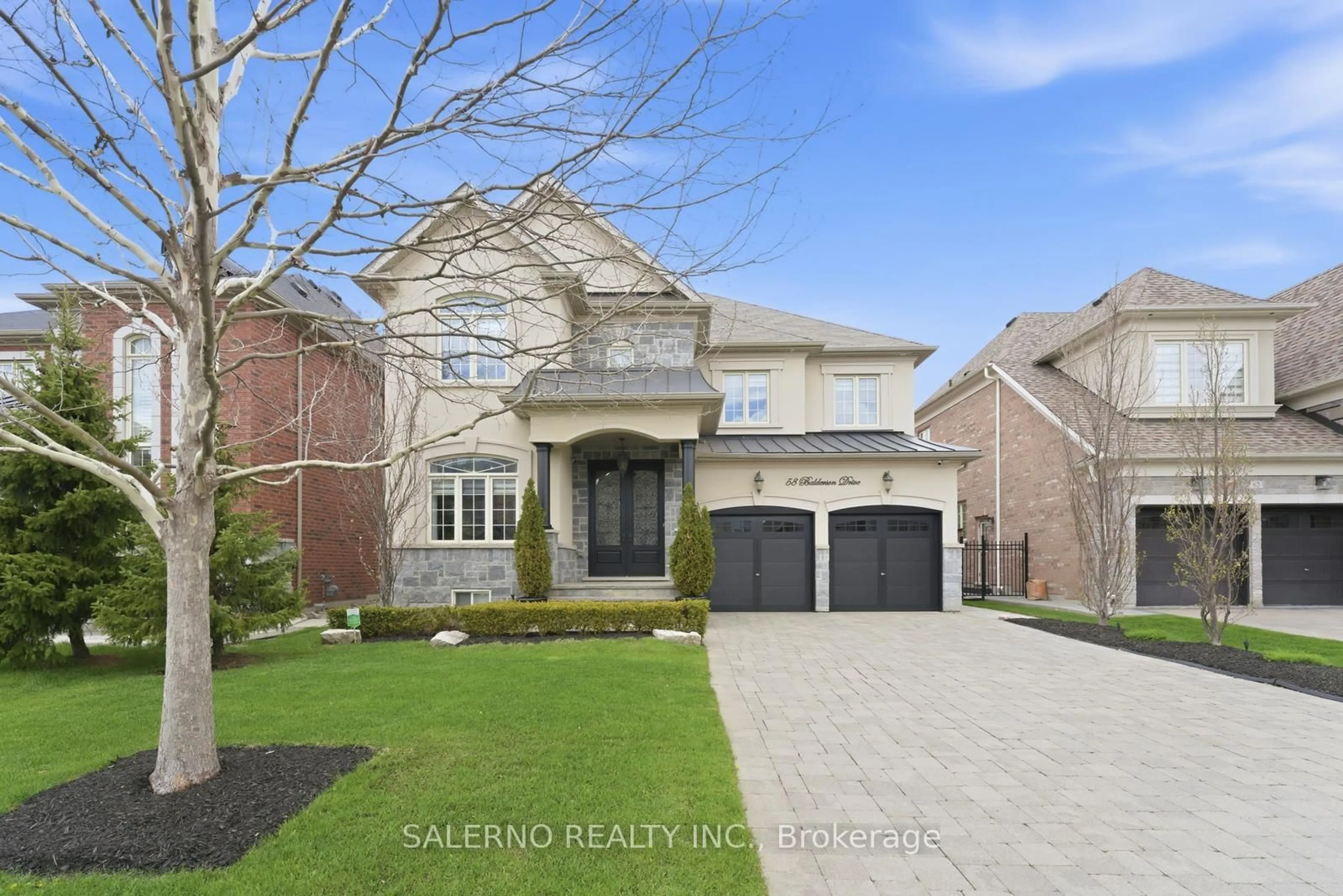 Home with brick exterior material, street for 58 Balderson Dr, Vaughan Ontario L4H 4A3
