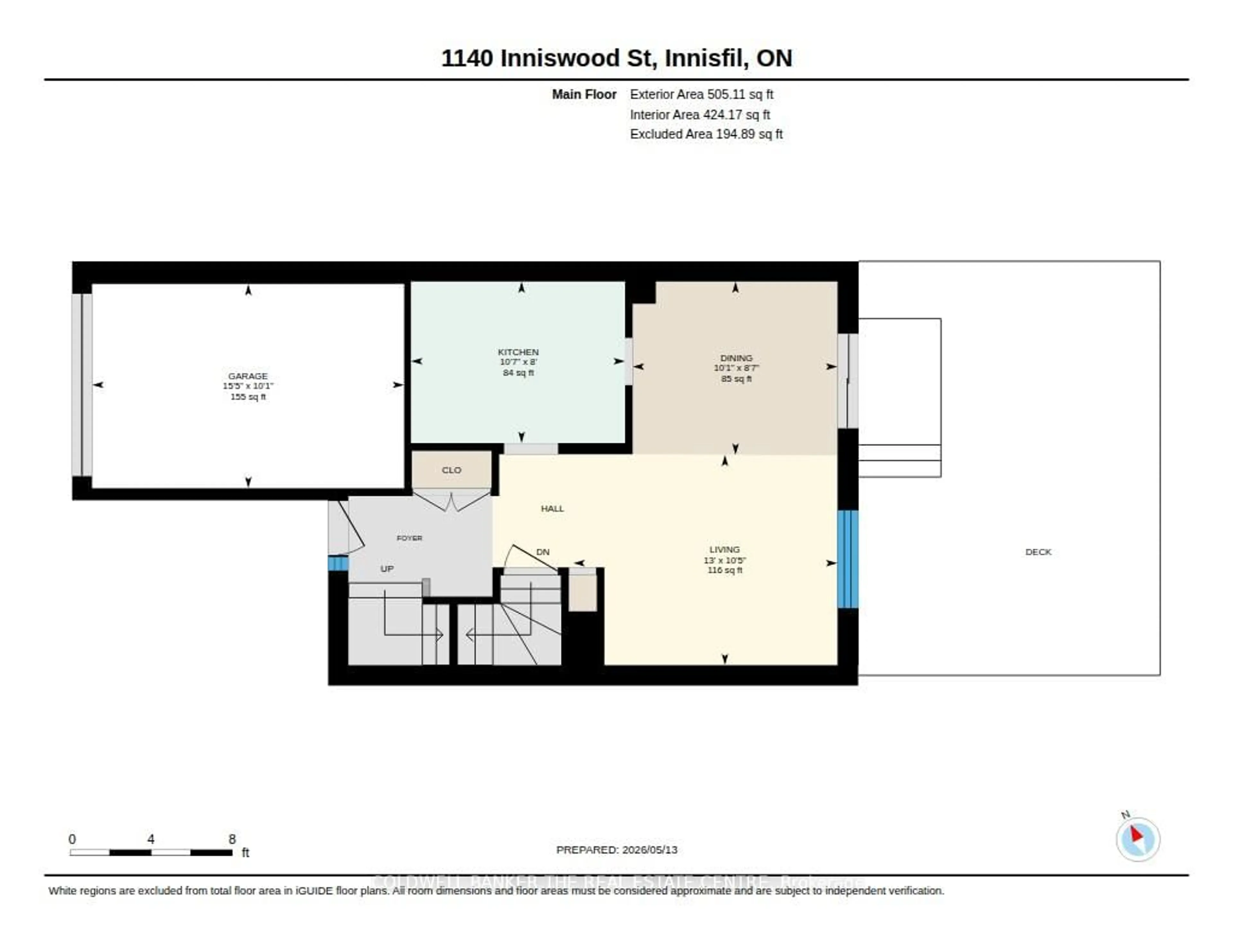 Floor plan for 1140 Inniswood St, Innisfil Ontario L9S 1Y1