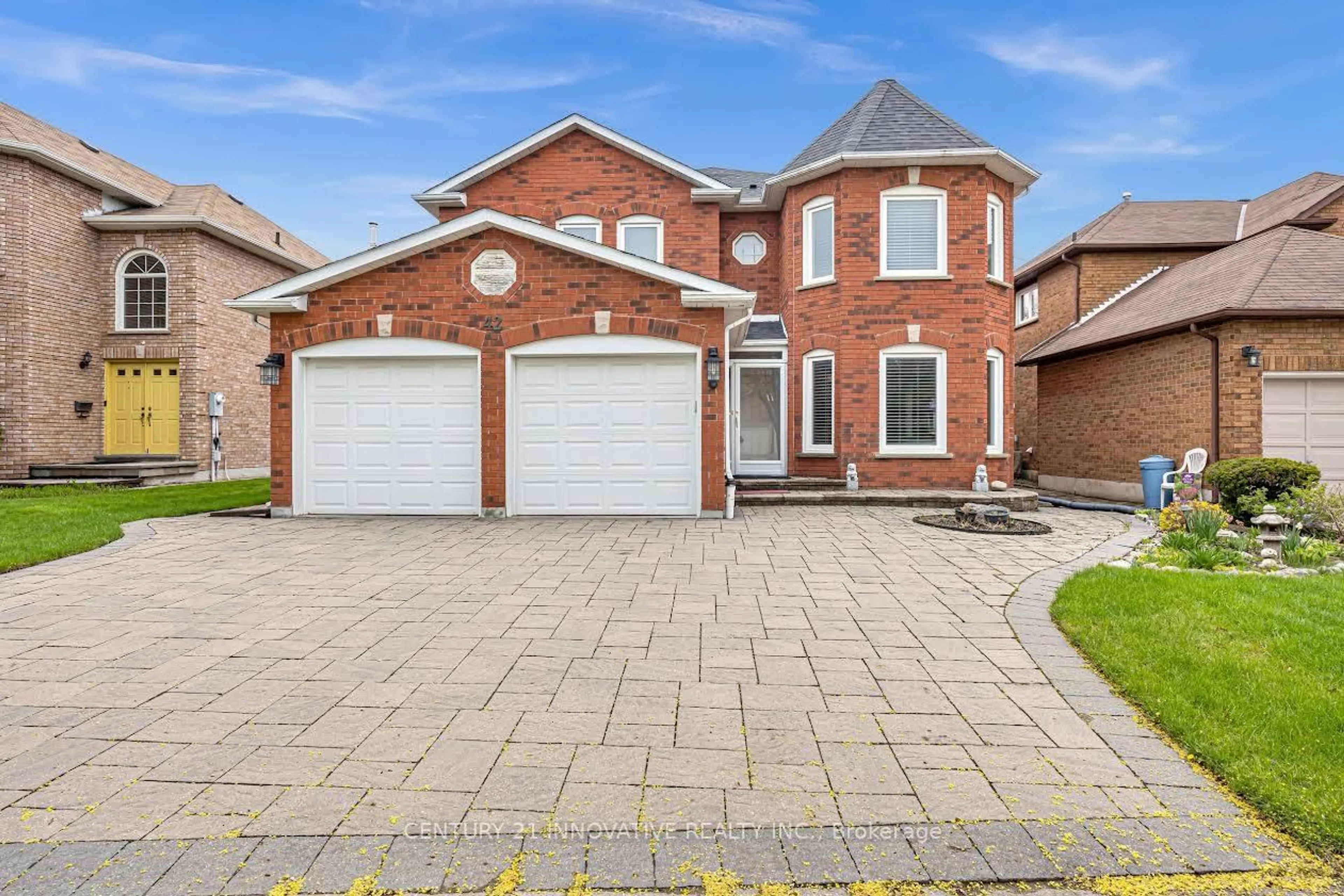 Home with brick exterior material, street for 42 Kevi Cres, Richmond Hill Ontario L4B 3C8