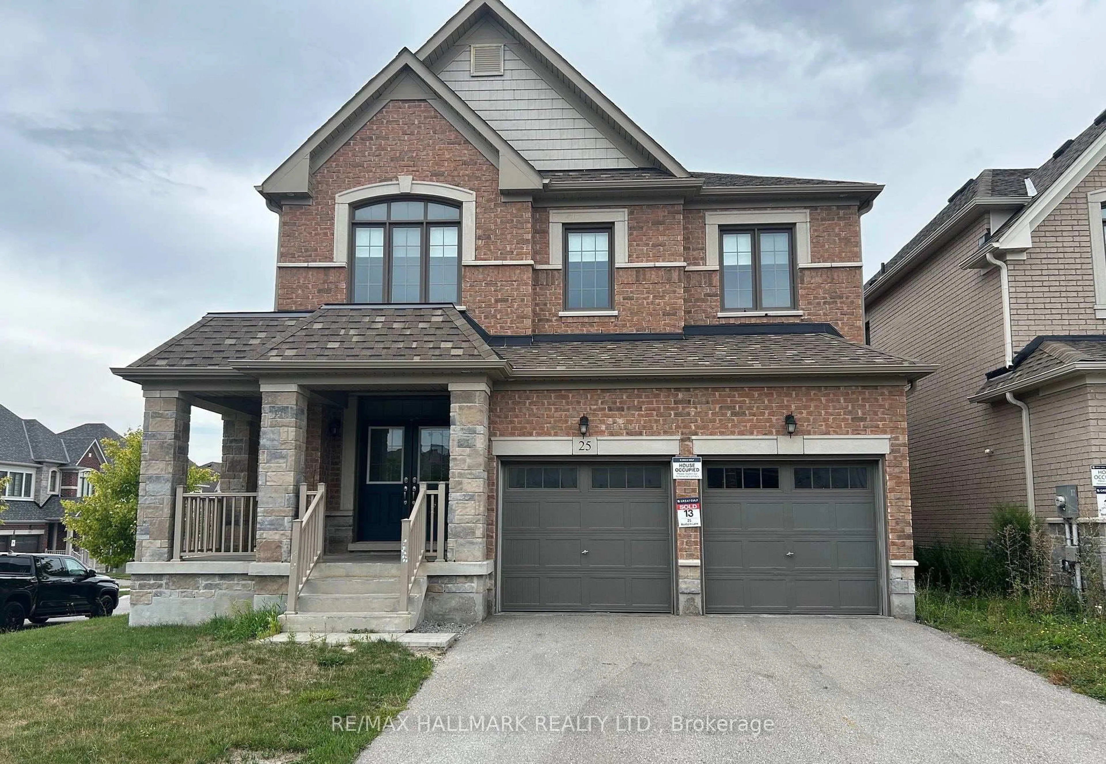 Home with brick exterior material, street for 25 Beebalm Lane, East Gwillimbury Ontario L9N 0T4