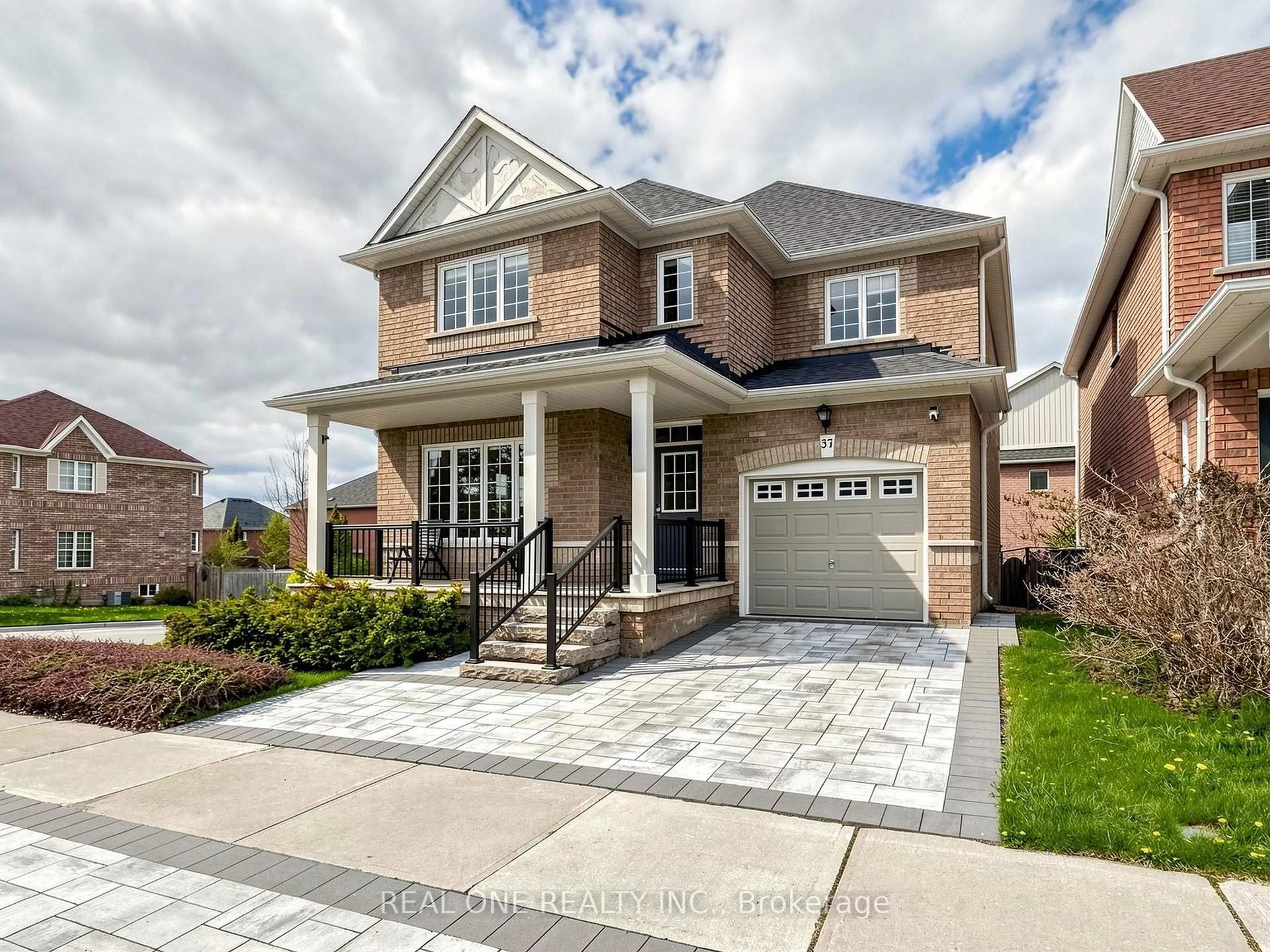 Home with brick exterior material, street for 37 Trish Dr, Richmond Hill Ontario L4E 5C4