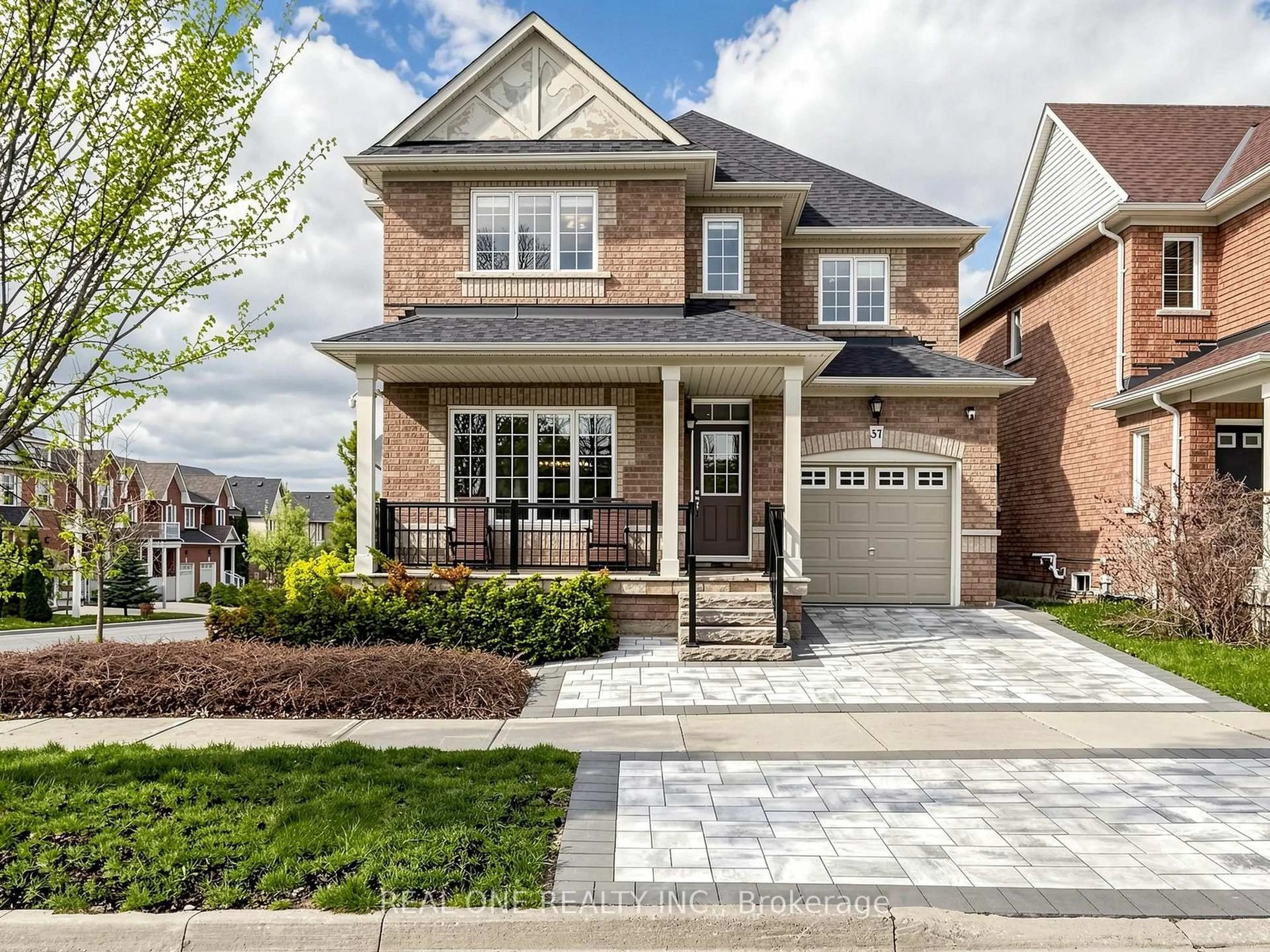 Home with brick exterior material, street for 37 Trish Dr, Richmond Hill Ontario L4E 5C4