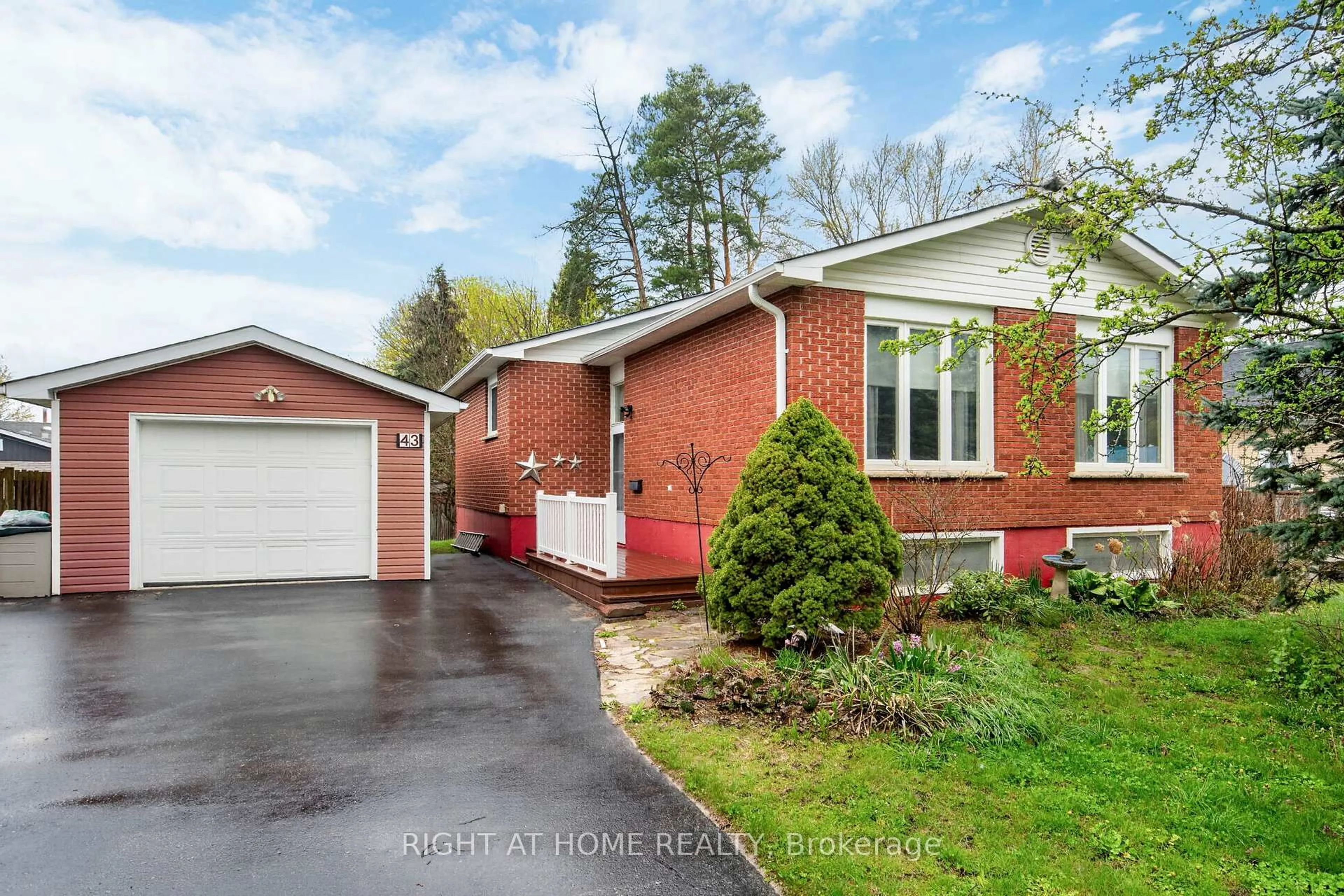 Home with brick exterior material, street for 43 Vernon St, Essa Ontario L0M 1B0