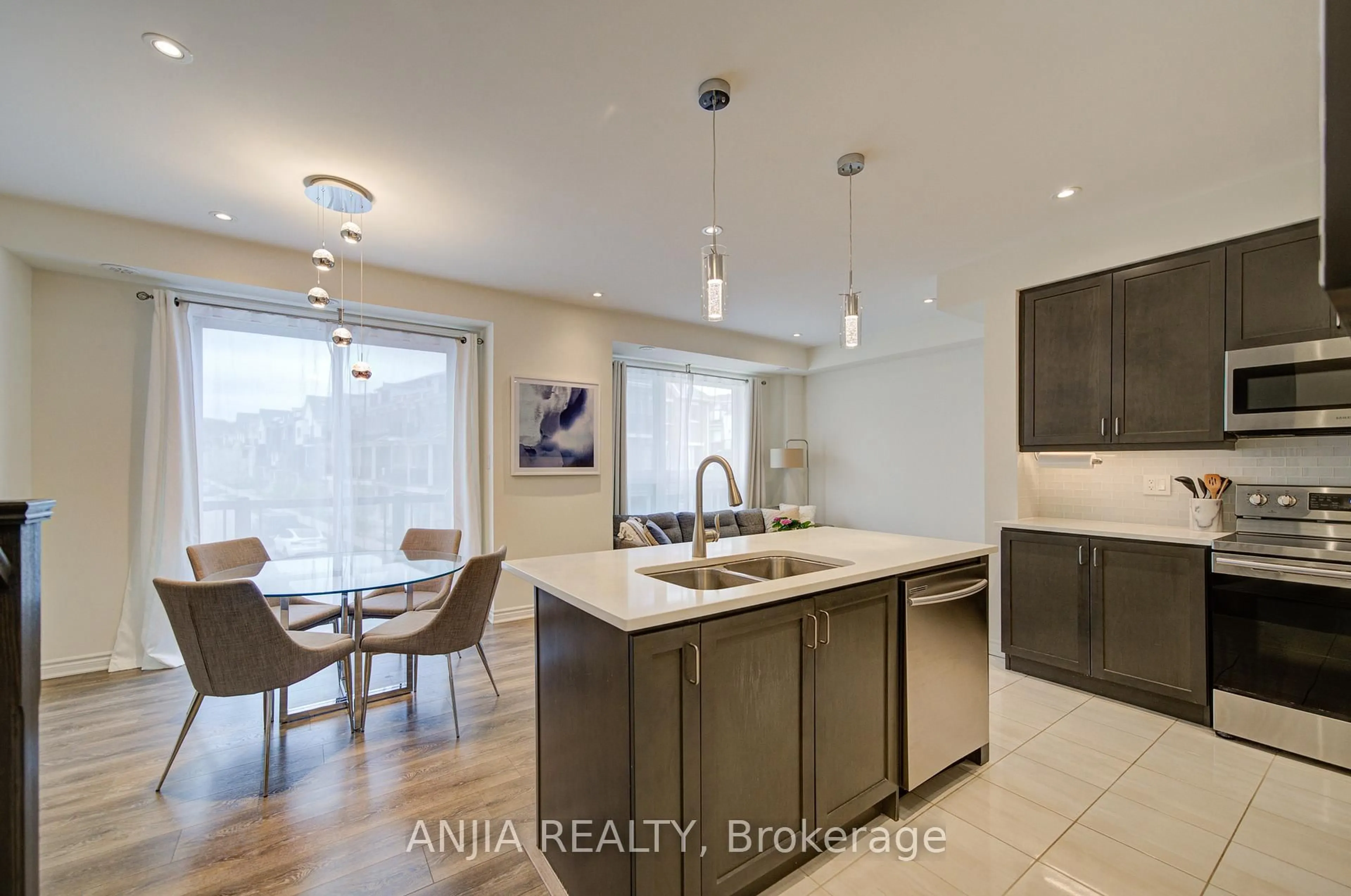 Open concept kitchen, unknown for 16 Adam Sellers St, Markham Ontario L6B 1N2