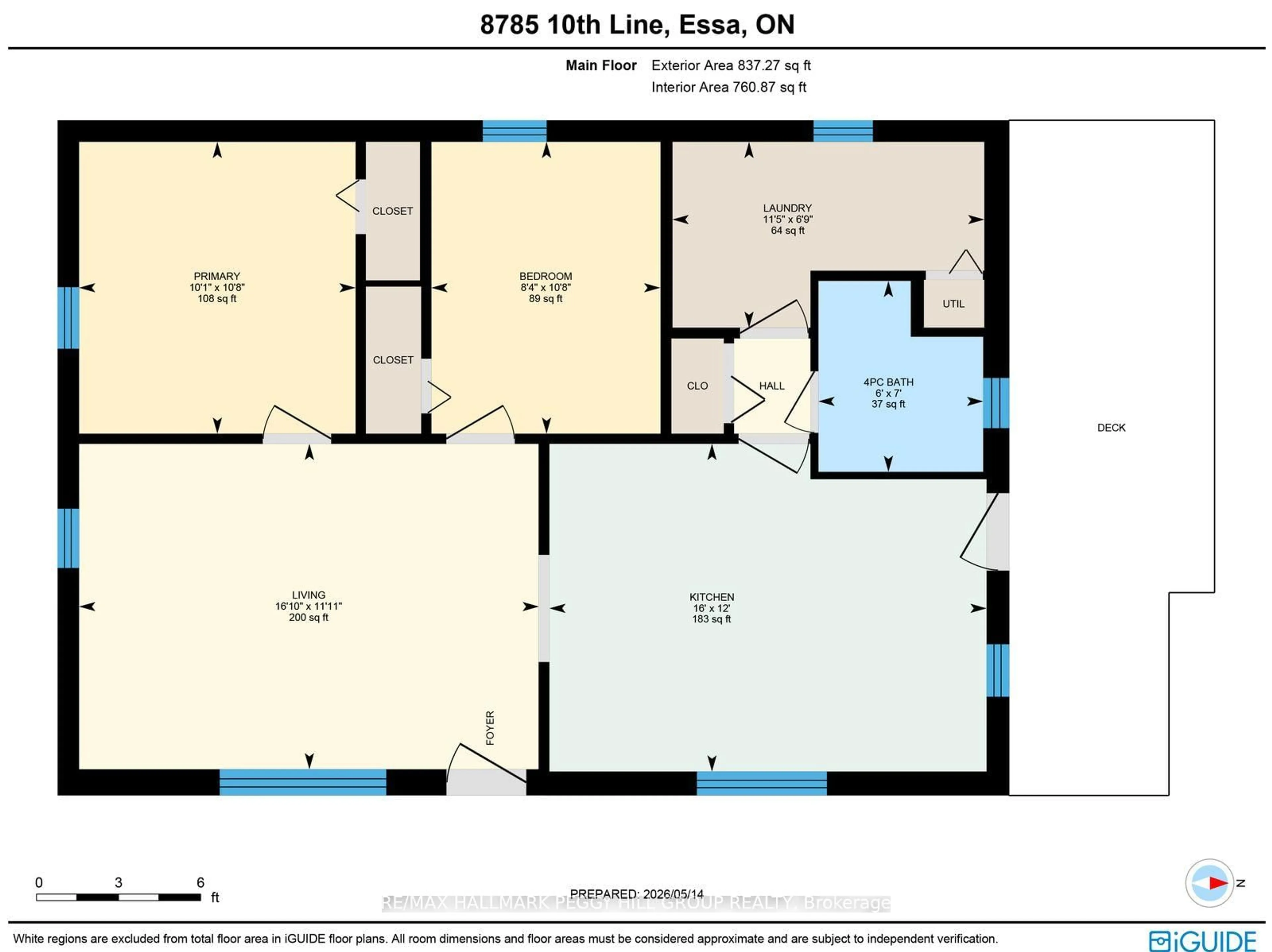 Floor plan for 8785 10th Line, Essa Ontario L4M 4S4