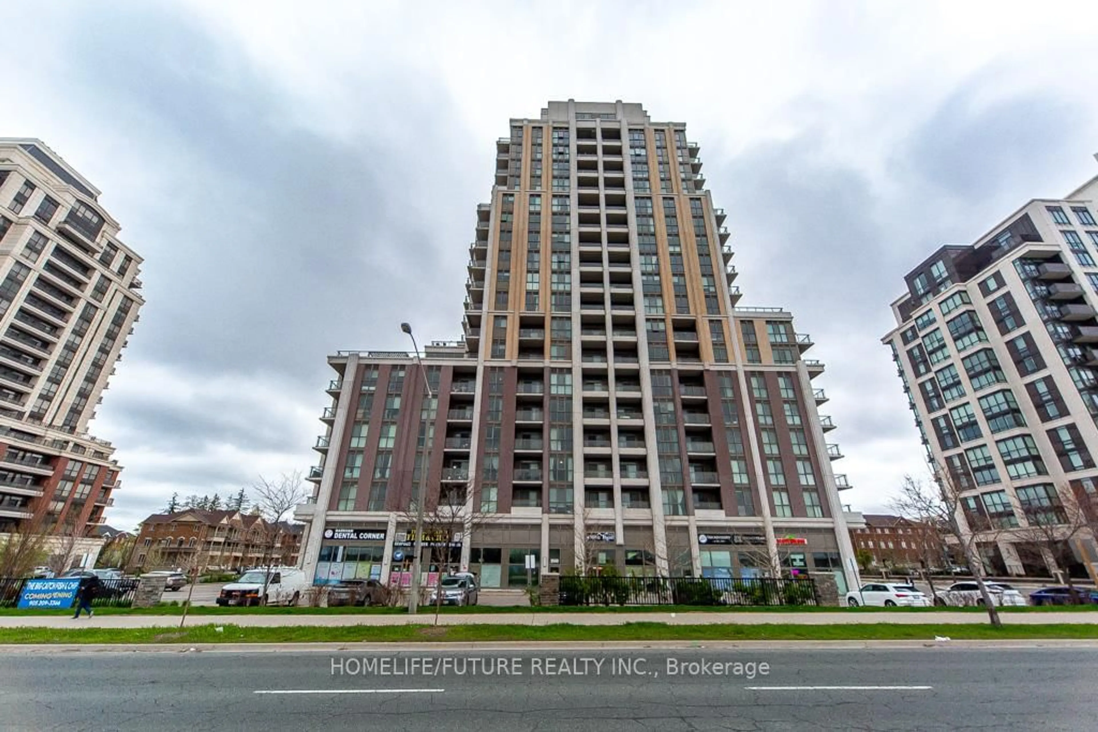 A pic from outside/outdoor area/front of a property/back of a property/a pic from drone, building for 9560 Markham Rd #203, Markham Ontario L6E 0T9