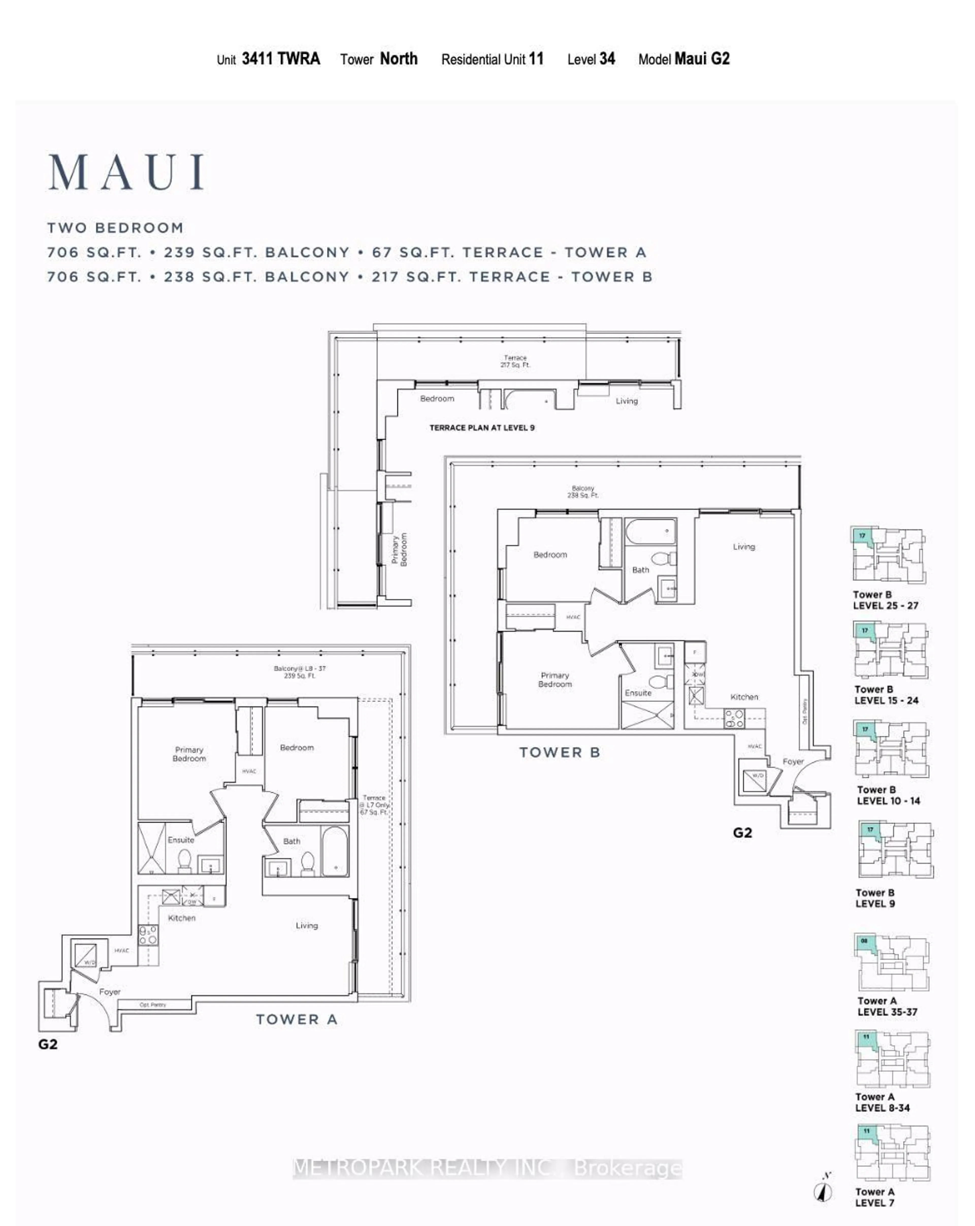 Floor plan for 2851 Hwy 7 St #3411, Vaughan Ontario L4K 1W2