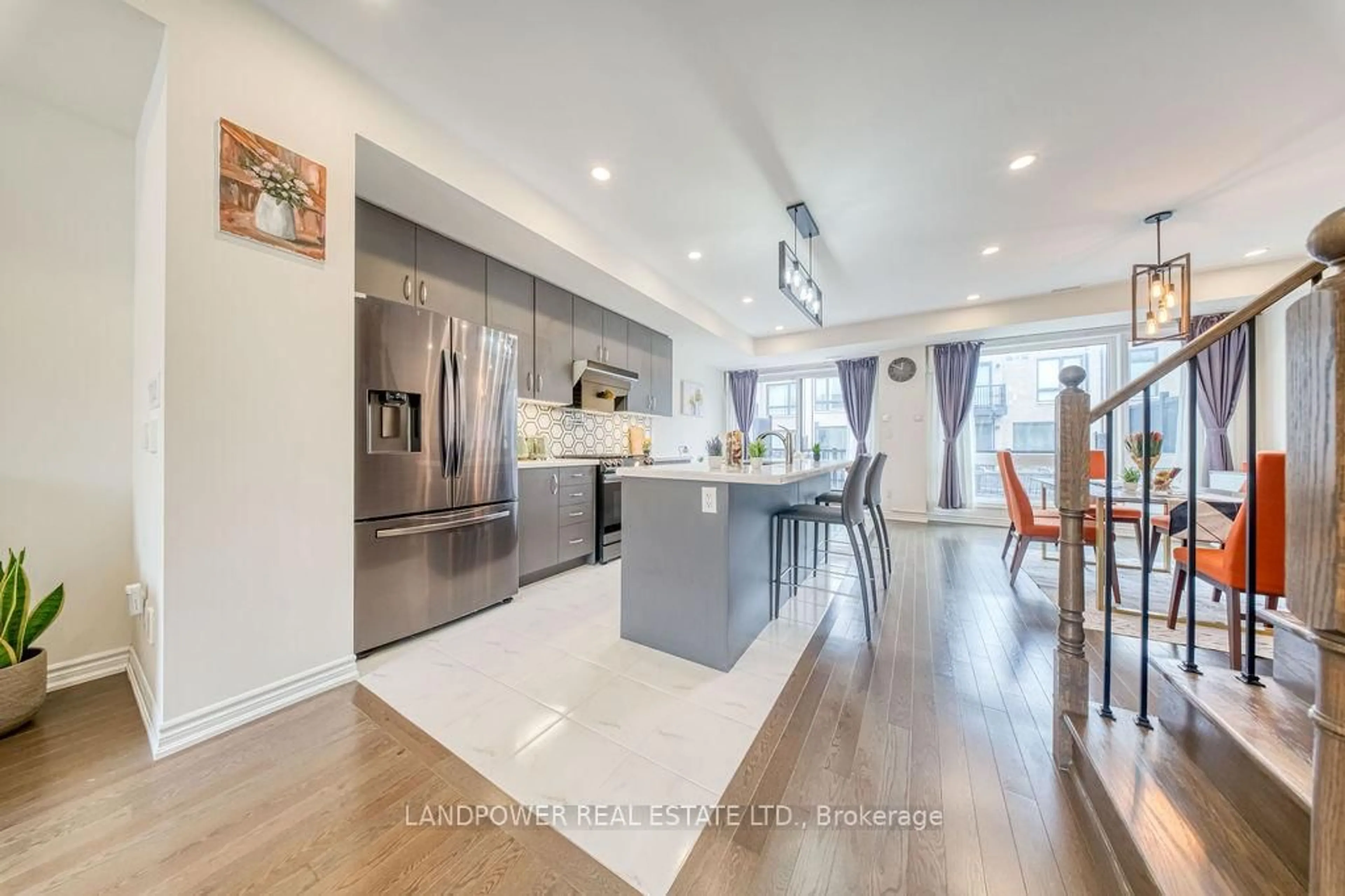 Open concept kitchen, unknown for 43 Lord Melborne St, Markham Ontario L6C 0Z6