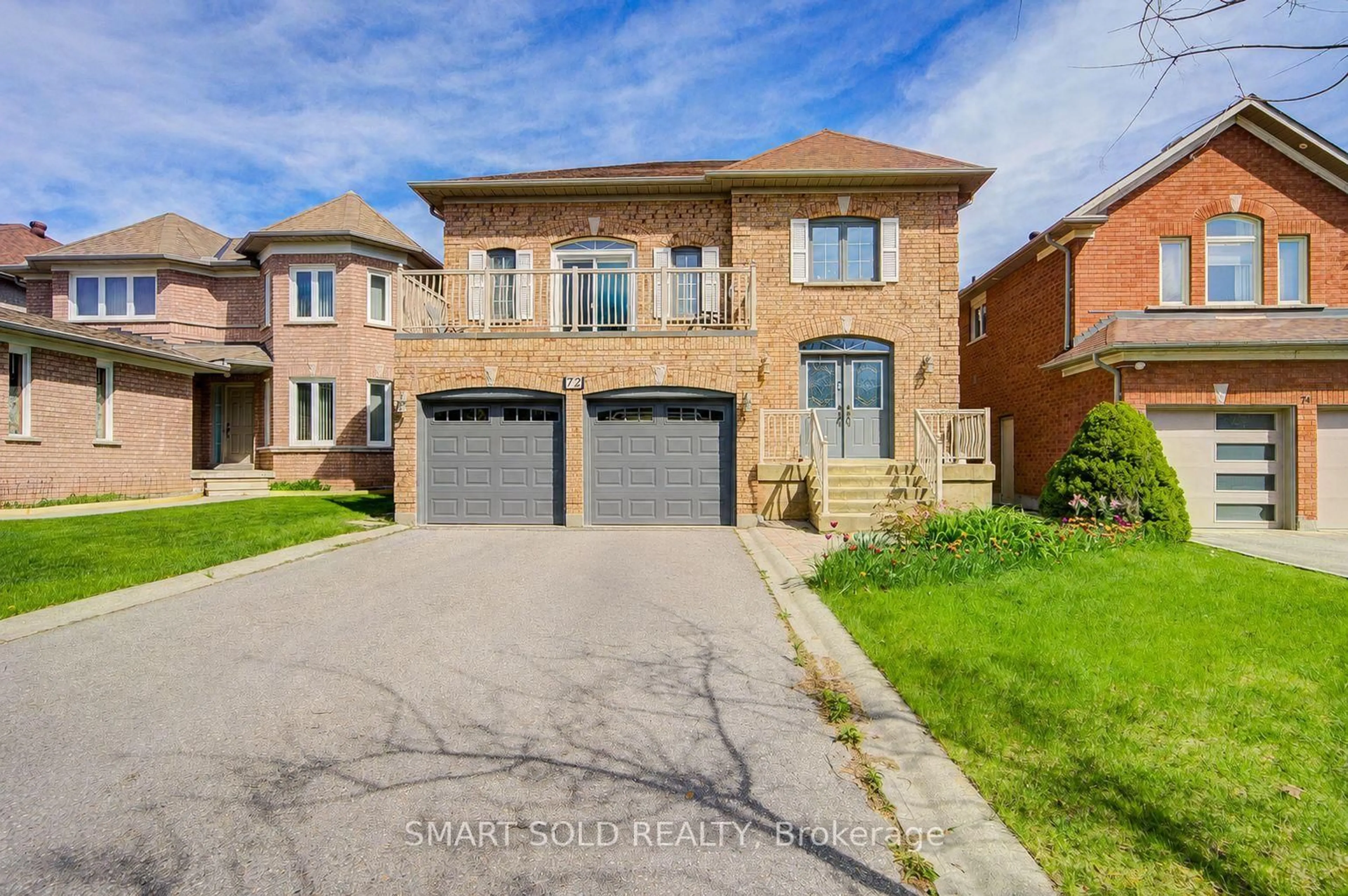 Home with brick exterior material, street for 72 Norbury Dr, Markham Ontario L3S 3V2