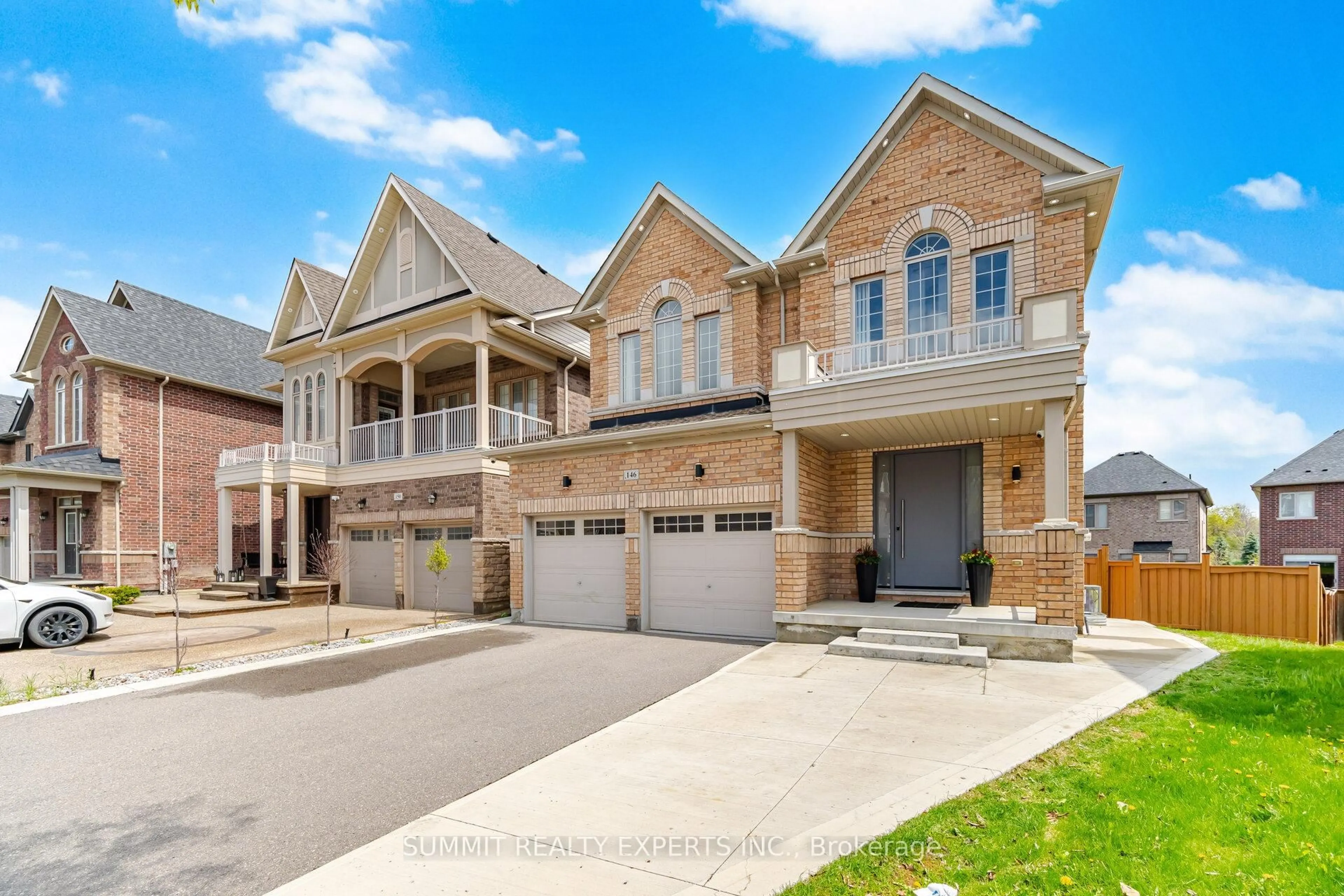 Home with brick exterior material, street for 146 Beaconsfield Dr, Vaughan Ontario L4H 4L7