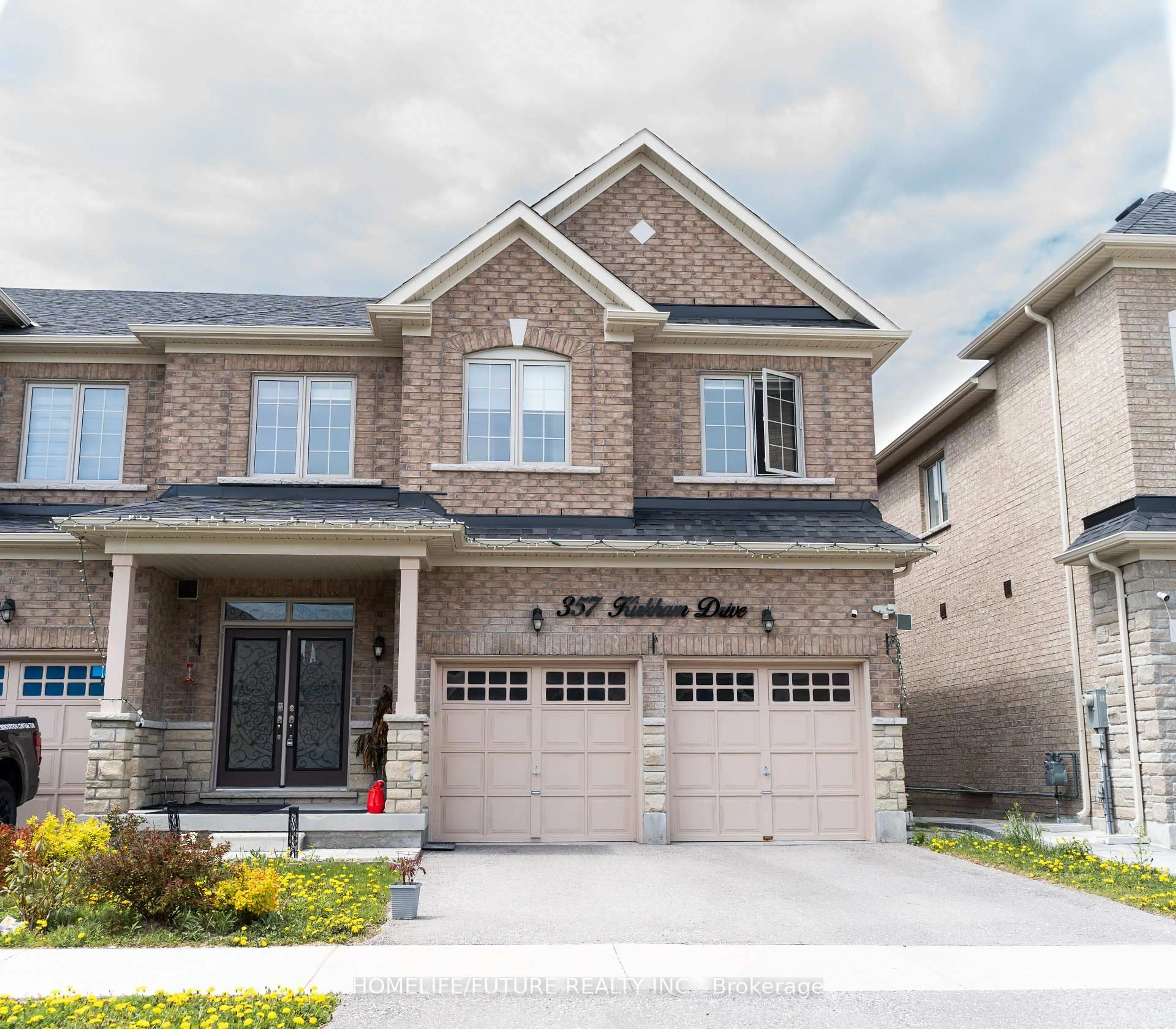 Home with brick exterior material, street for 357 Kirkham Dr, Markham Ontario L3S 0E8