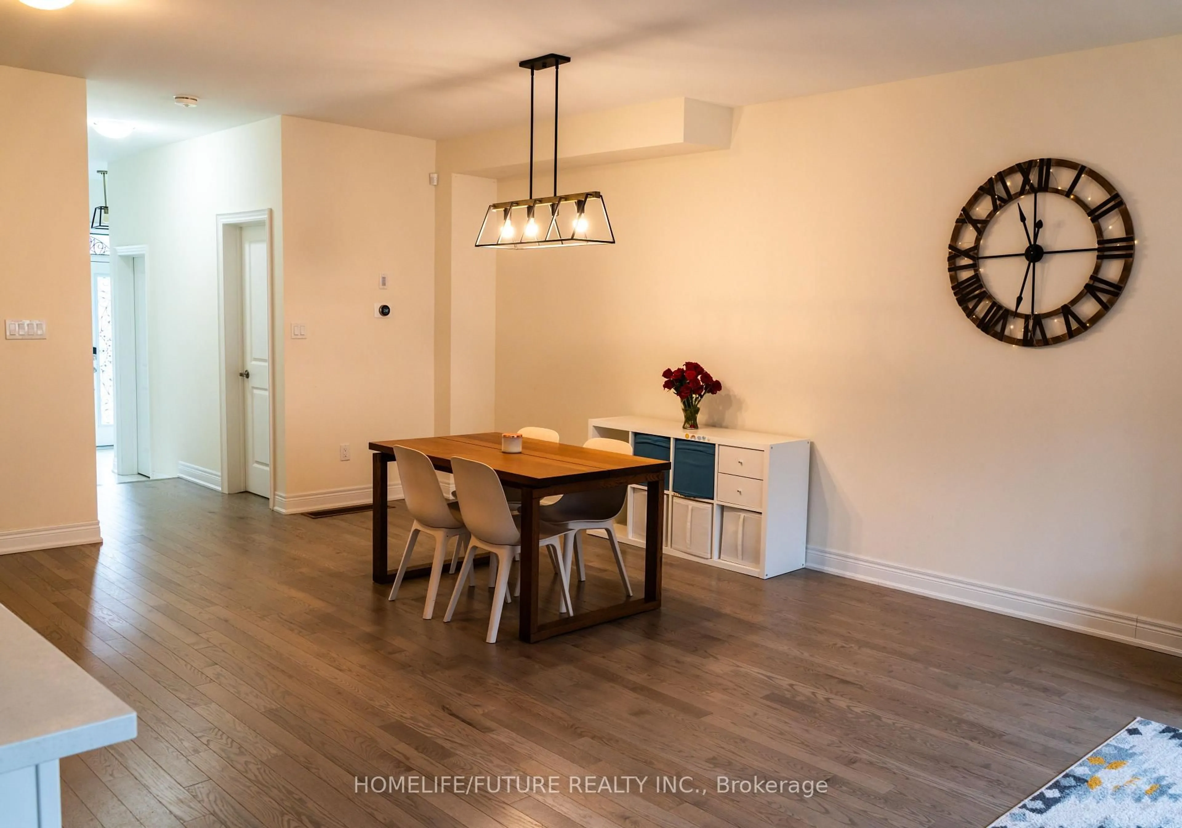 Dining room, wood/laminate floor for 357 Kirkham Dr, Markham Ontario L3S 0E8