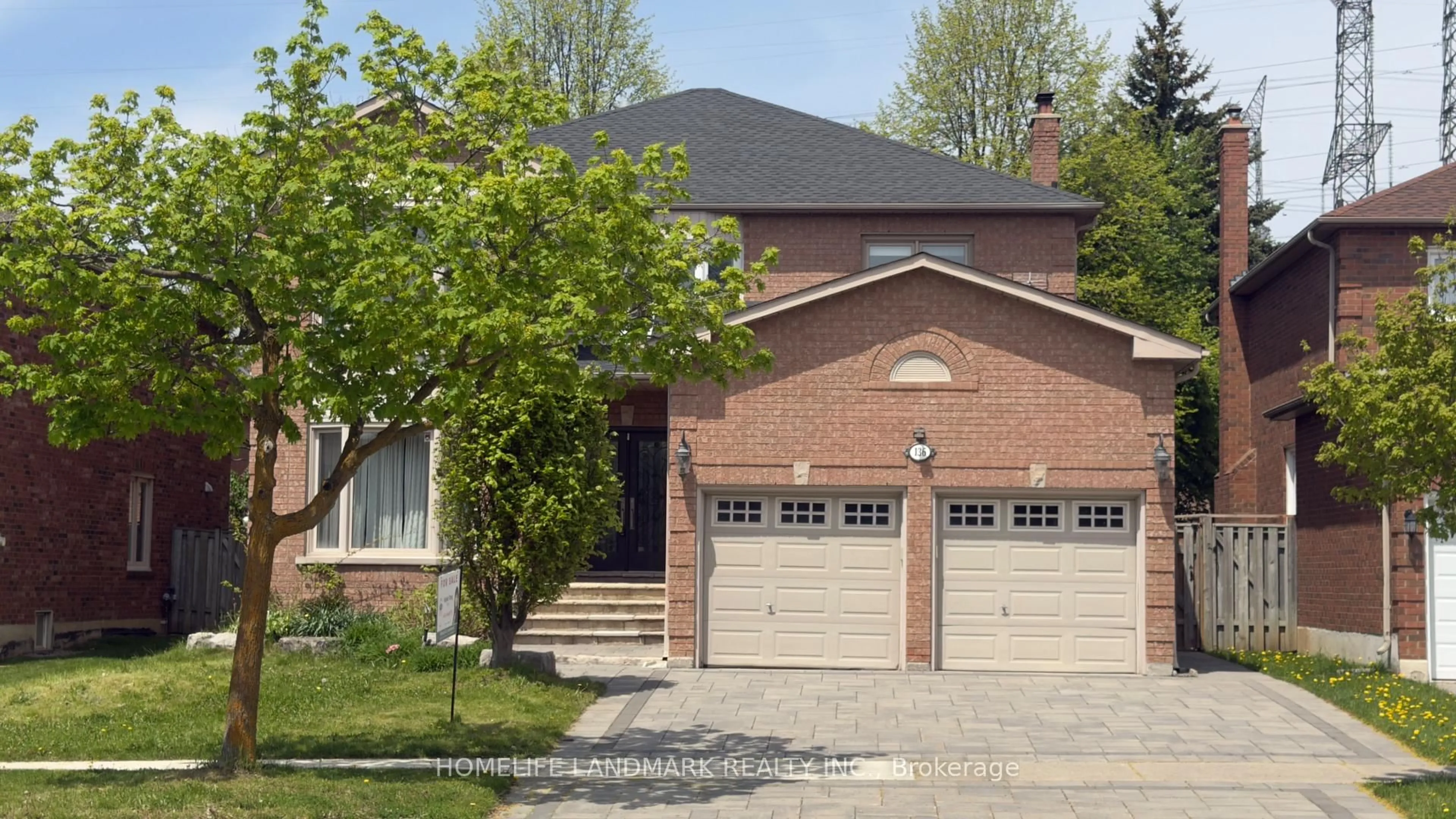 Home with brick exterior material, street for 136 Worth Blvd, Vaughan Ontario L4J 7V5