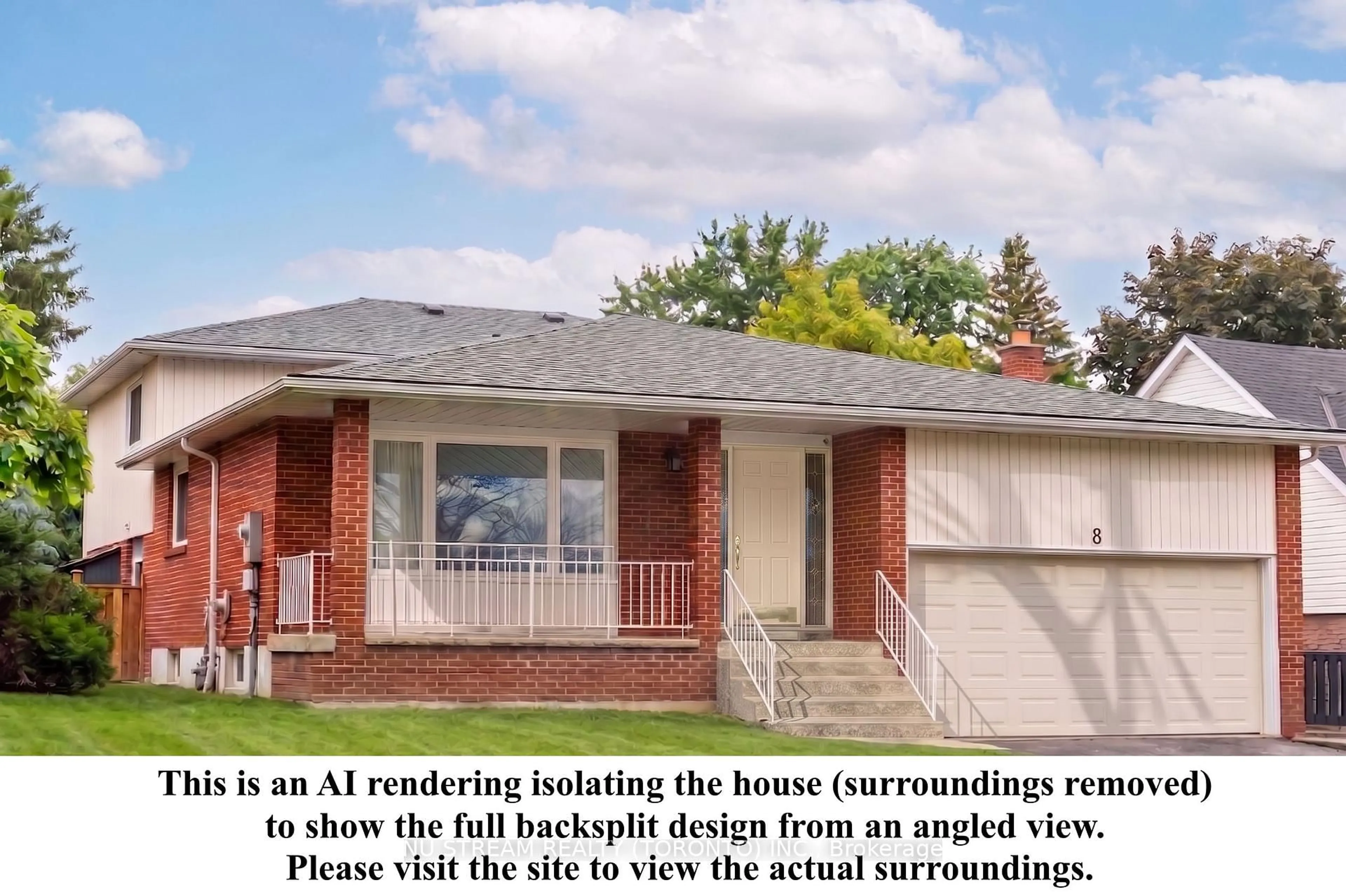 Home with brick exterior material, building for 8 Hemingway Cres, Markham Ontario L3R 2A4