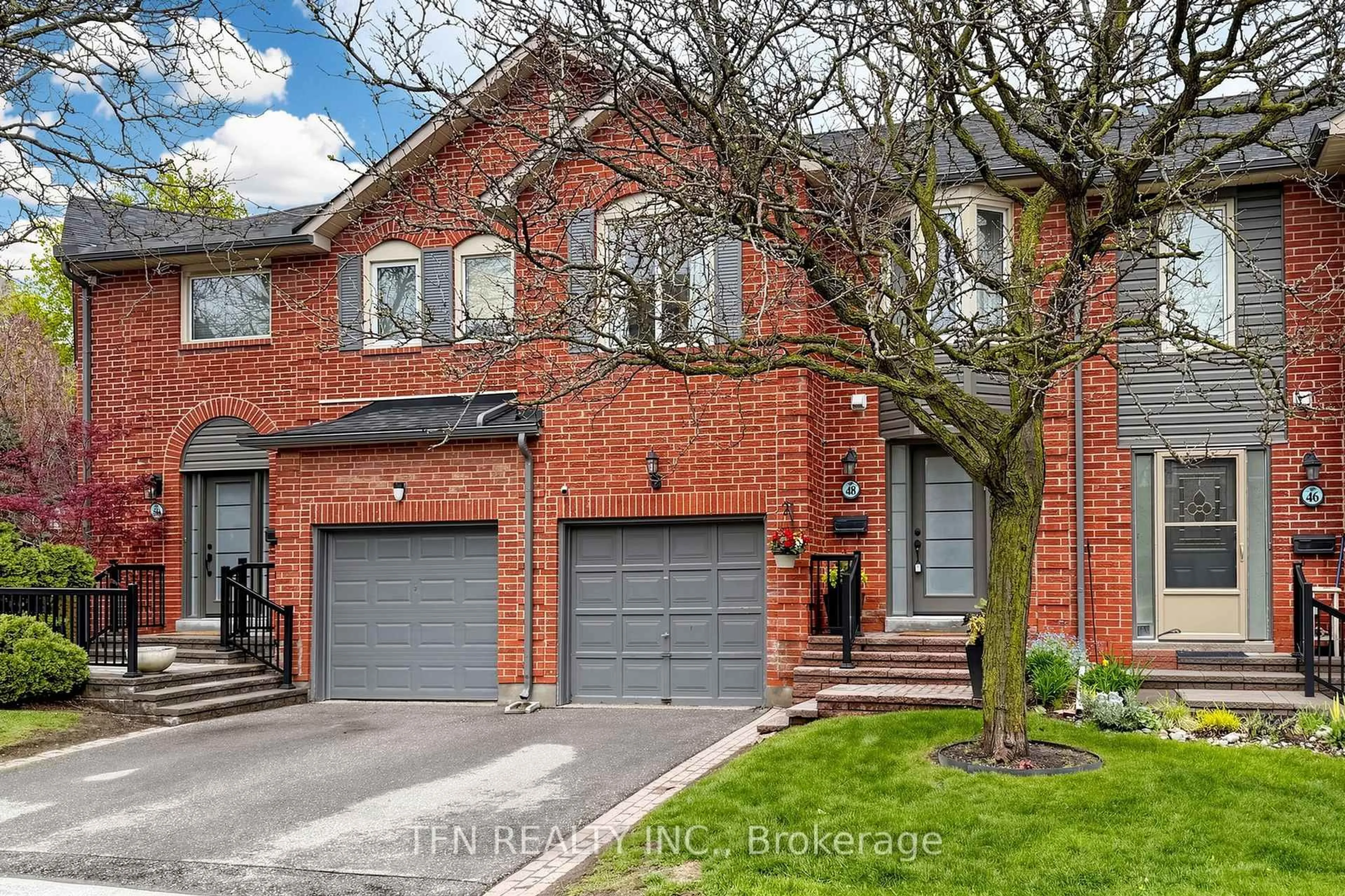 Home with brick exterior material, street for 48 Beaumont Pl #58, Vaughan Ontario L4J 4W8