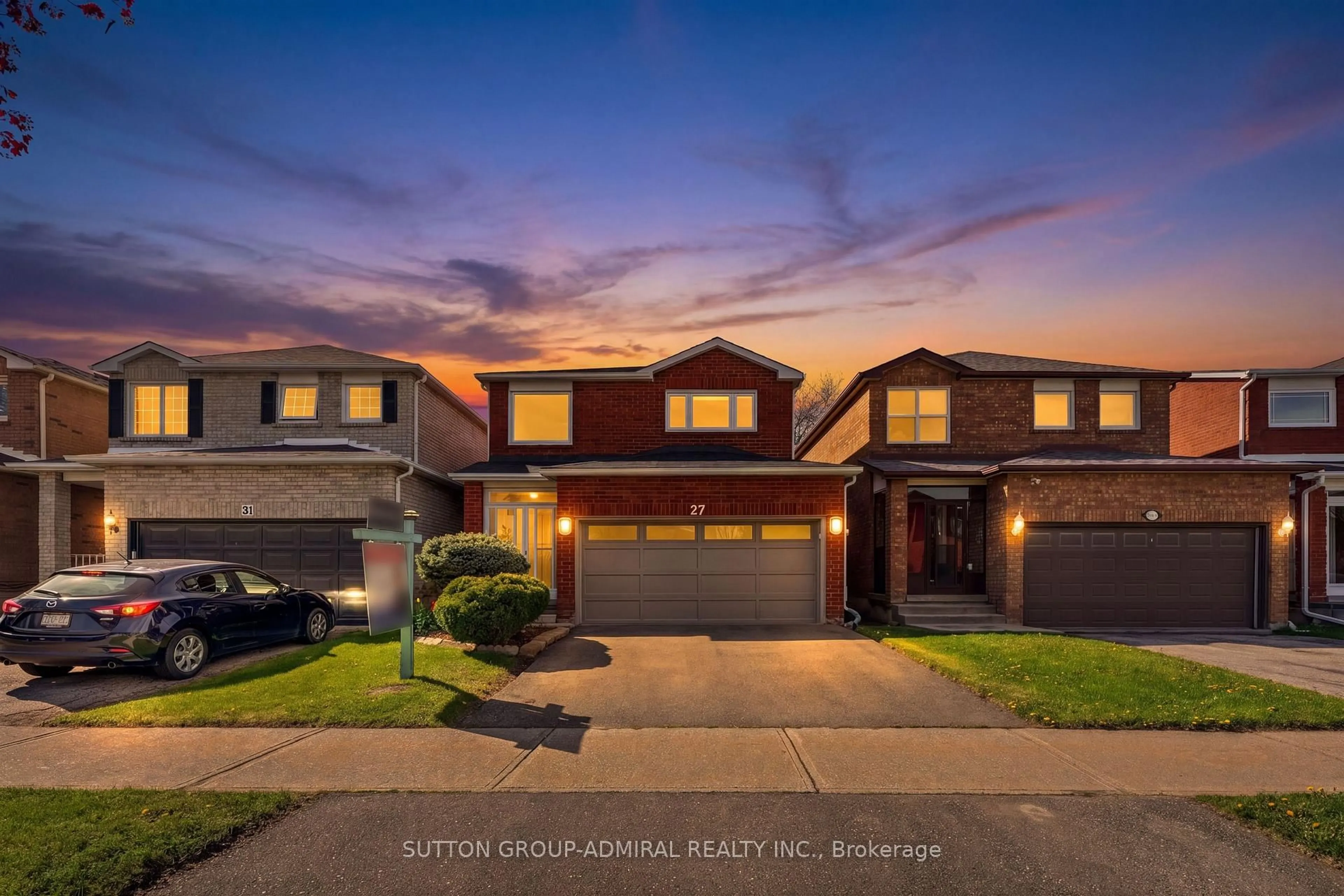 Home with brick exterior material, street for 27 Ramblewood Lane, Vaughan Ontario L4J 6R8