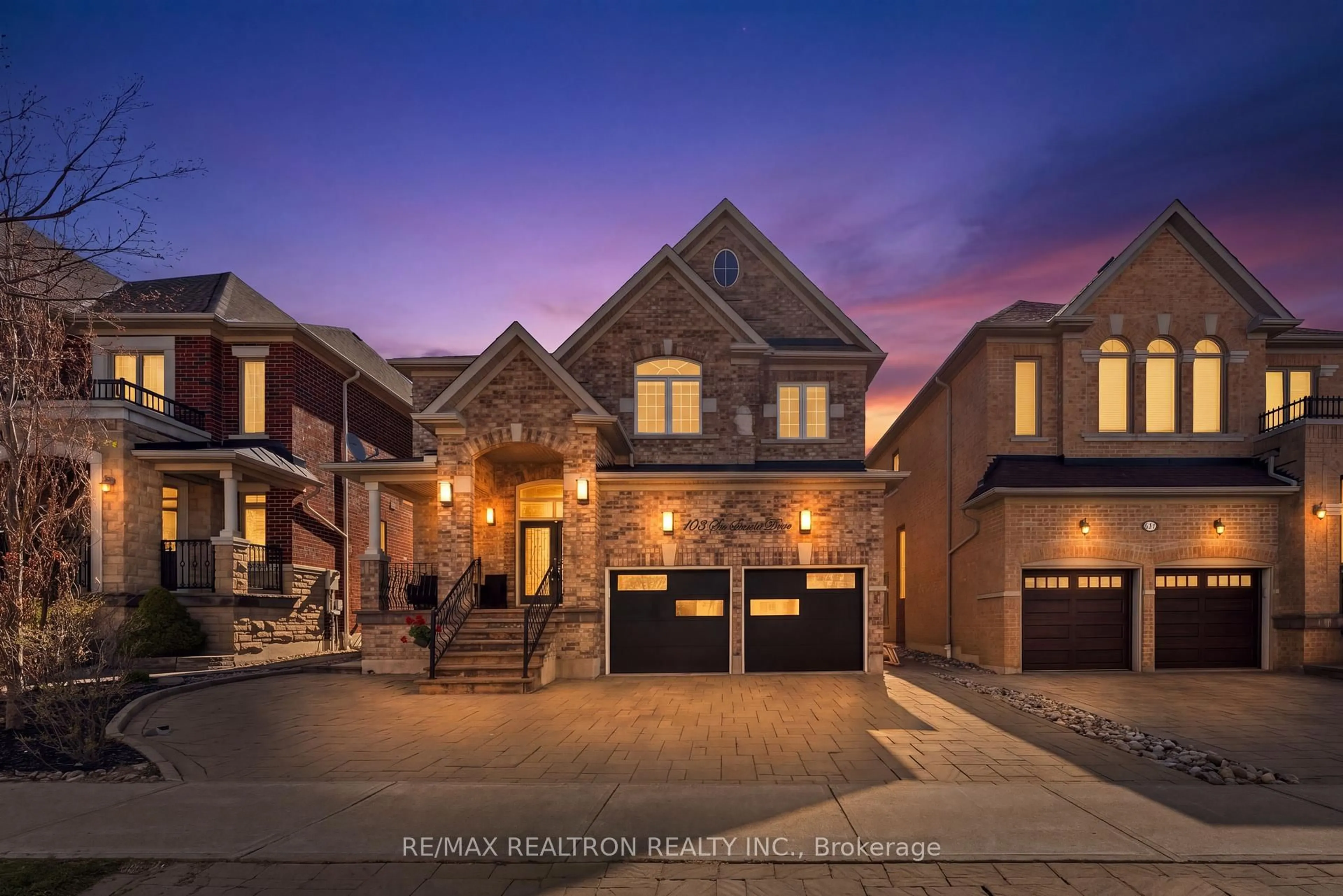 Home with brick exterior material, street for 103 Sir Stevens Dr, Vaughan Ontario L6A 0H9