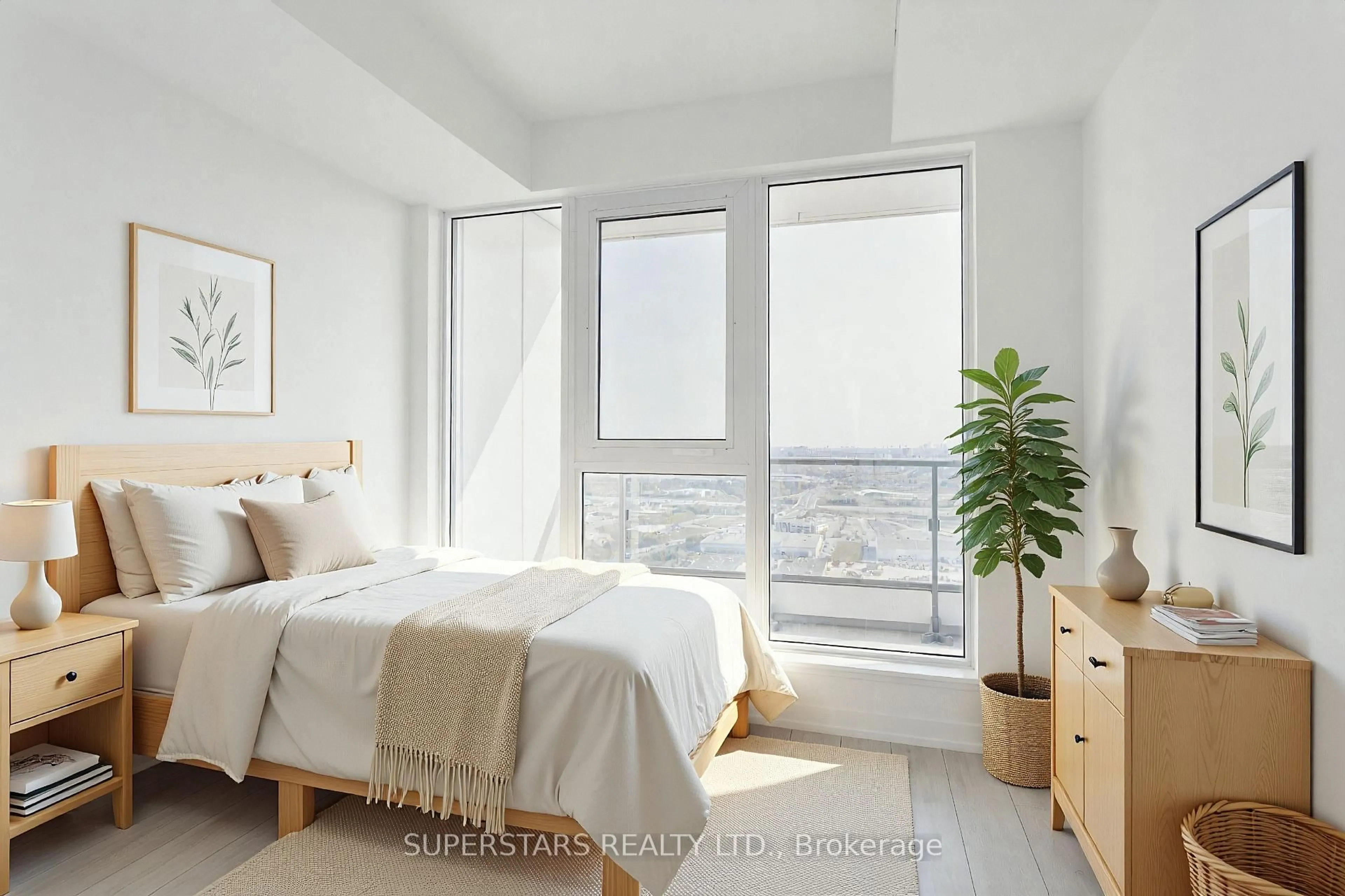 Bedroom with bed, unknown for 5 Buttermill Ave #4505, Vaughan Ontario L4K 0J5