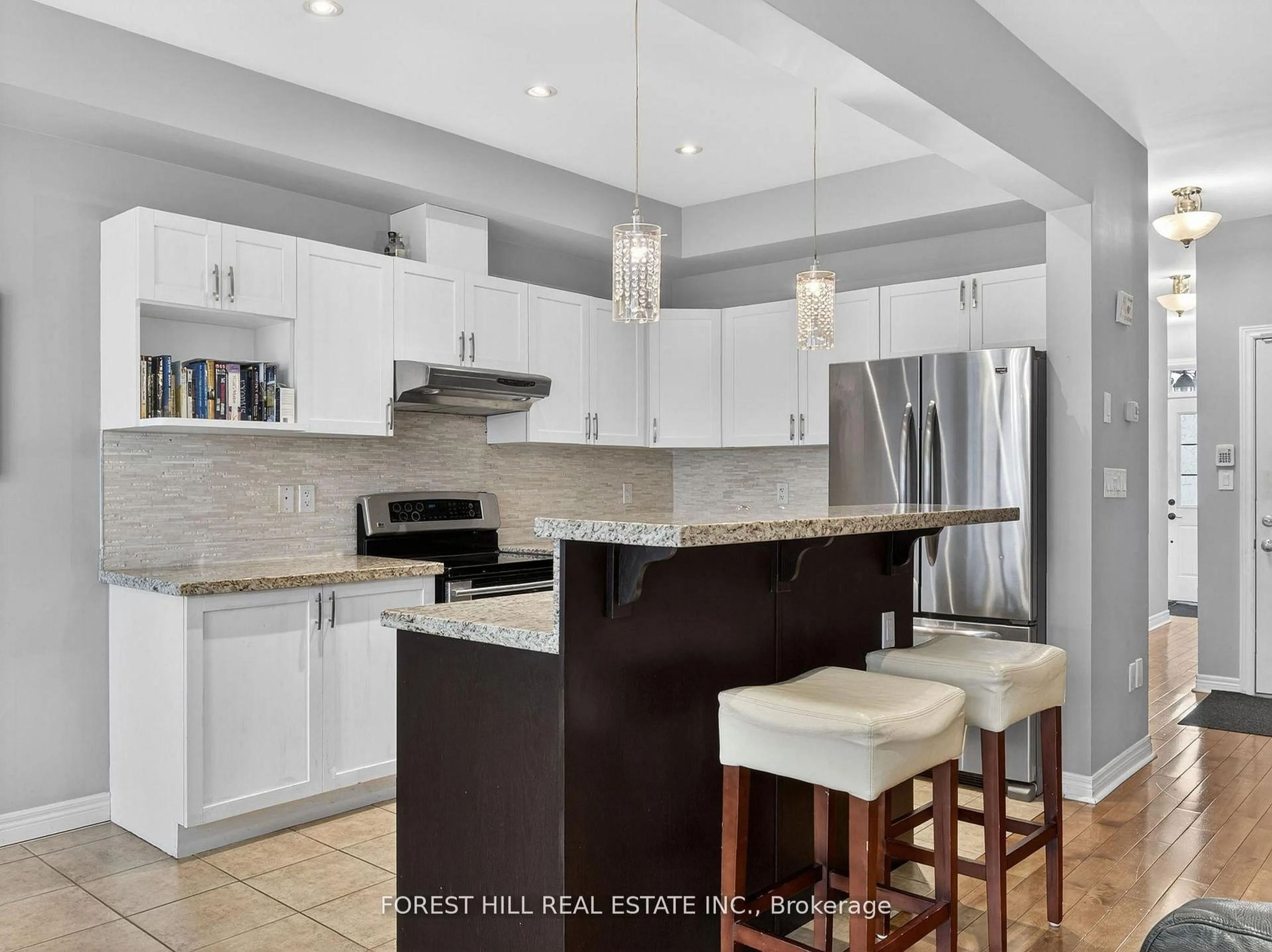 Open concept kitchen, ceramic/tile floor for 53 Marc Santi Blvd, Vaughan Ontario L6A 0K2
