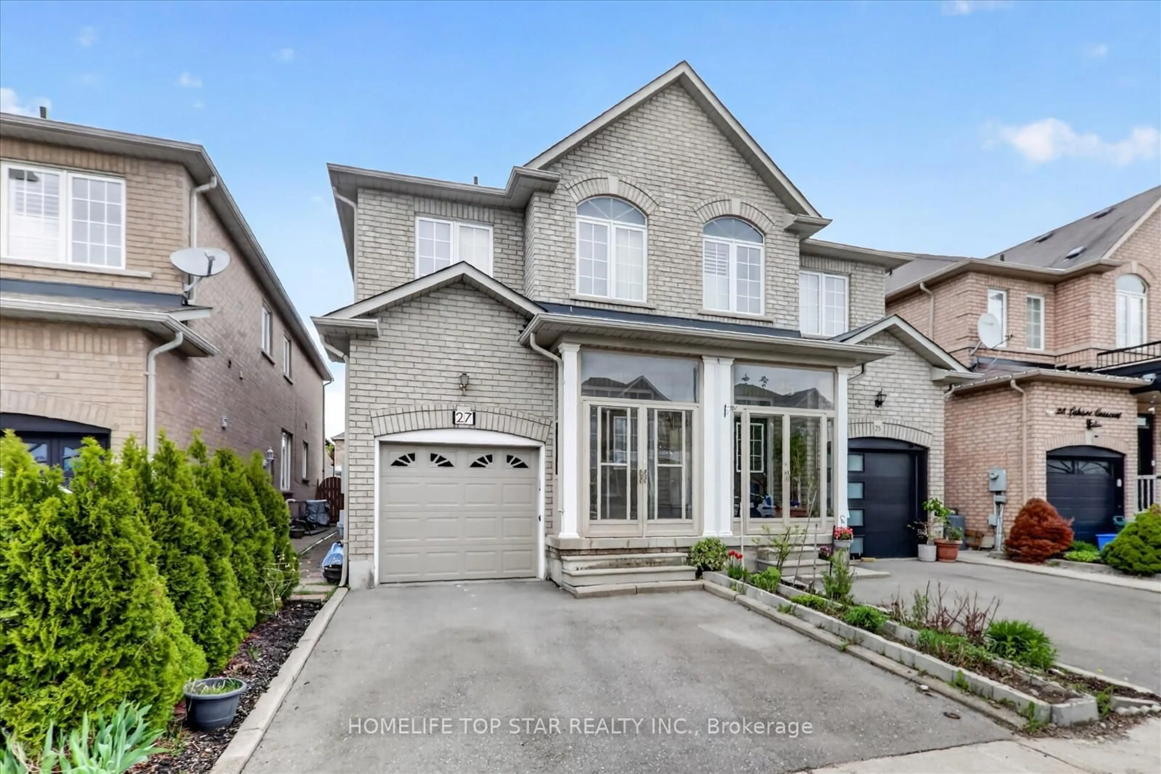 Home with brick exterior material, street for 27 Lahore Cres, Markham Ontario L3S 0A6