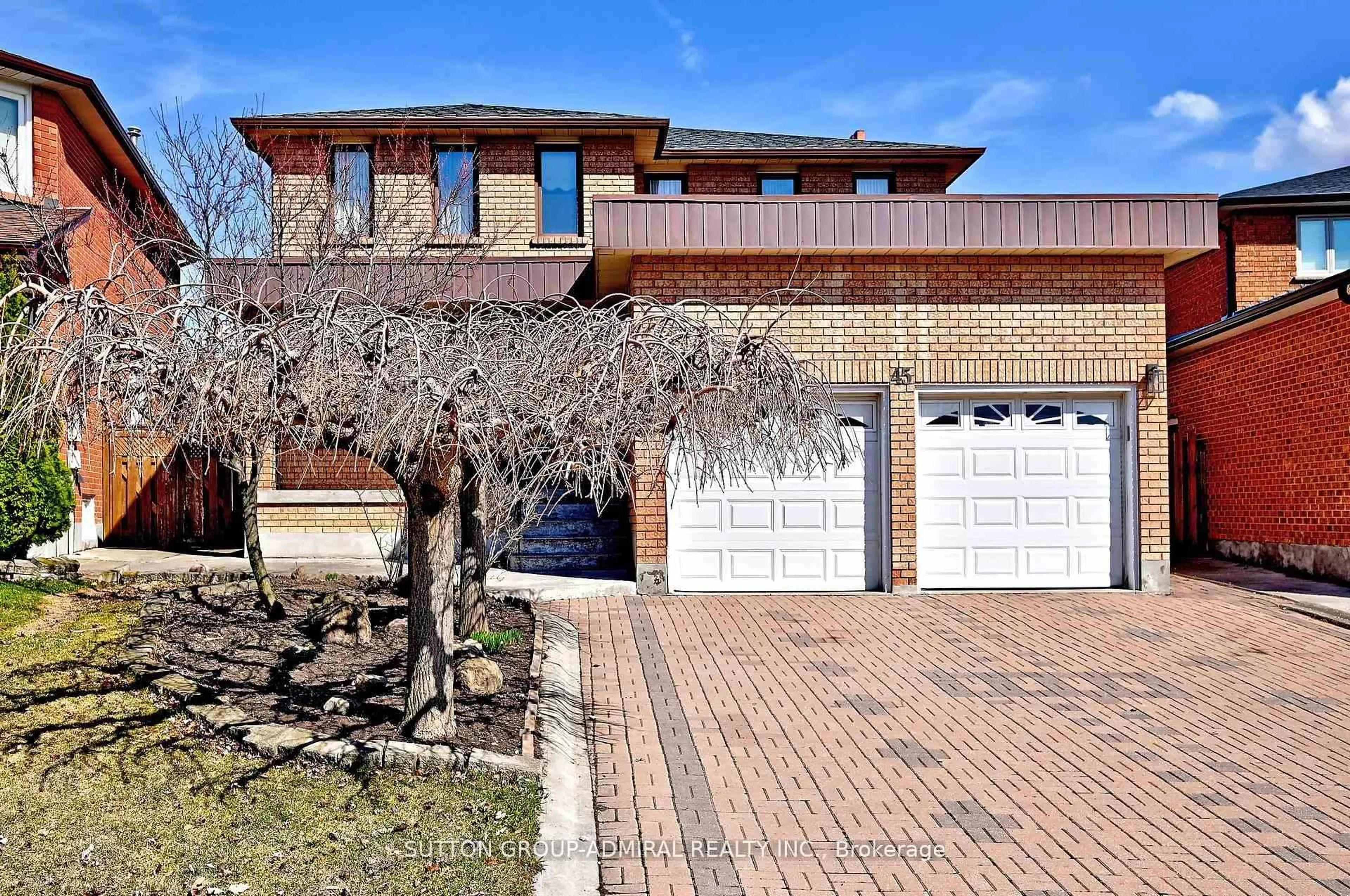 Home with brick exterior material, street for 45 Royal Garden Blvd, Vaughan Ontario L4L 7C4