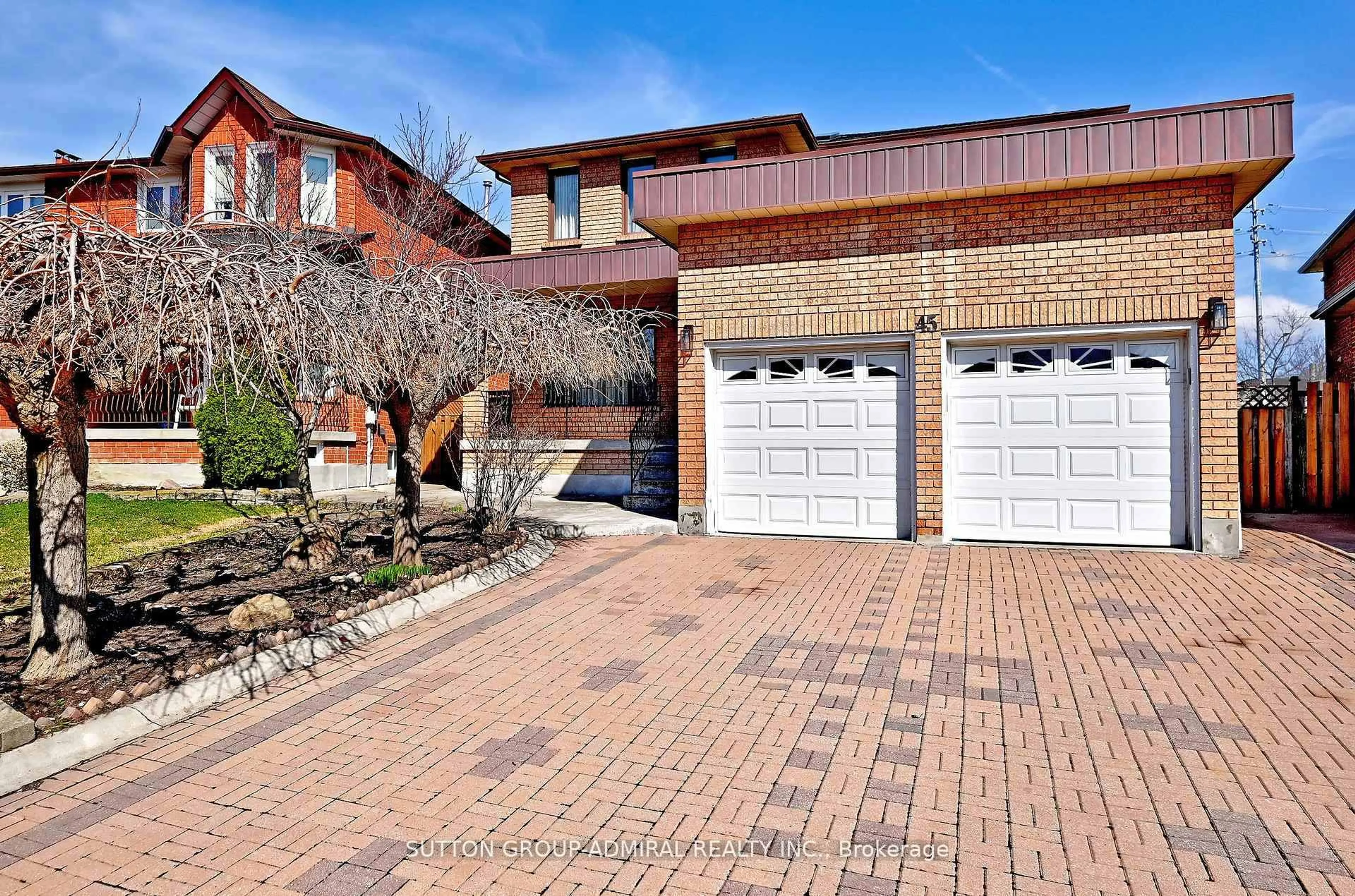 Home with brick exterior material, street for 45 Royal Garden Blvd, Vaughan Ontario L4L 7C4