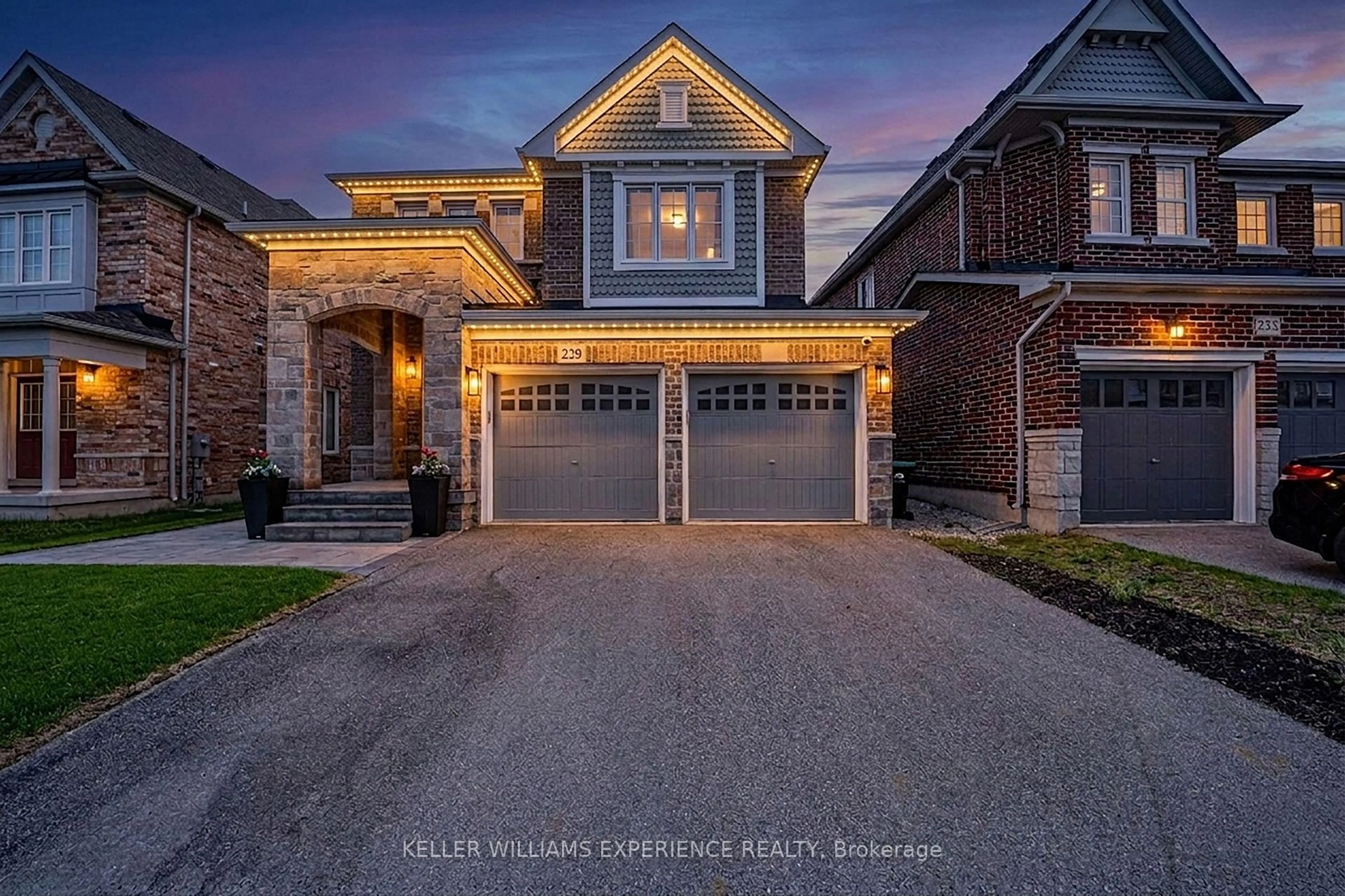 Home with brick exterior material, street for 229 Blue Dasher Blvd, Bradford West Gwillimbury Ontario L3Z 4H8