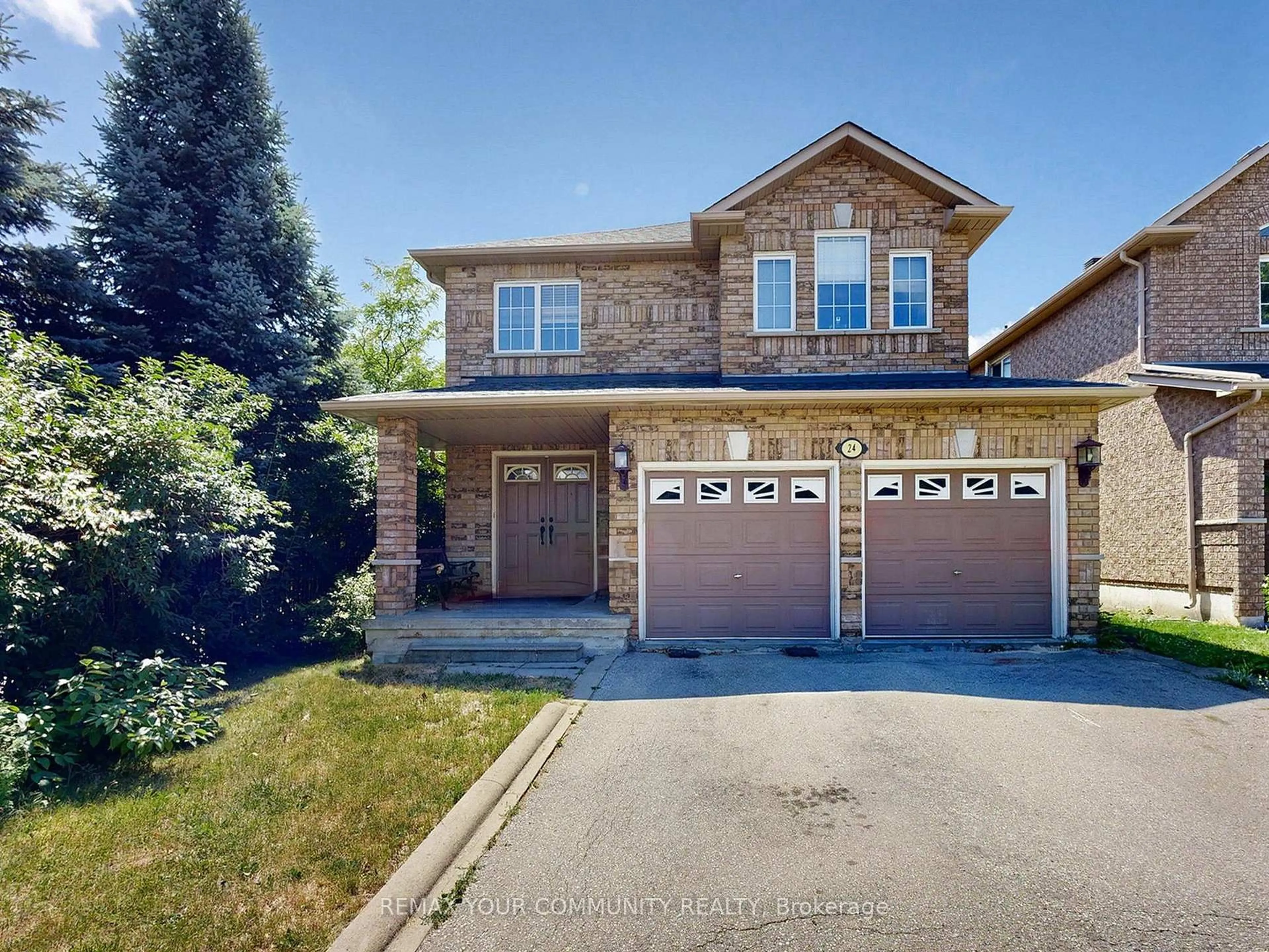 Home with brick exterior material, street for 24 Cachet Hill Cres, Vaughan Ontario L4H 1S6