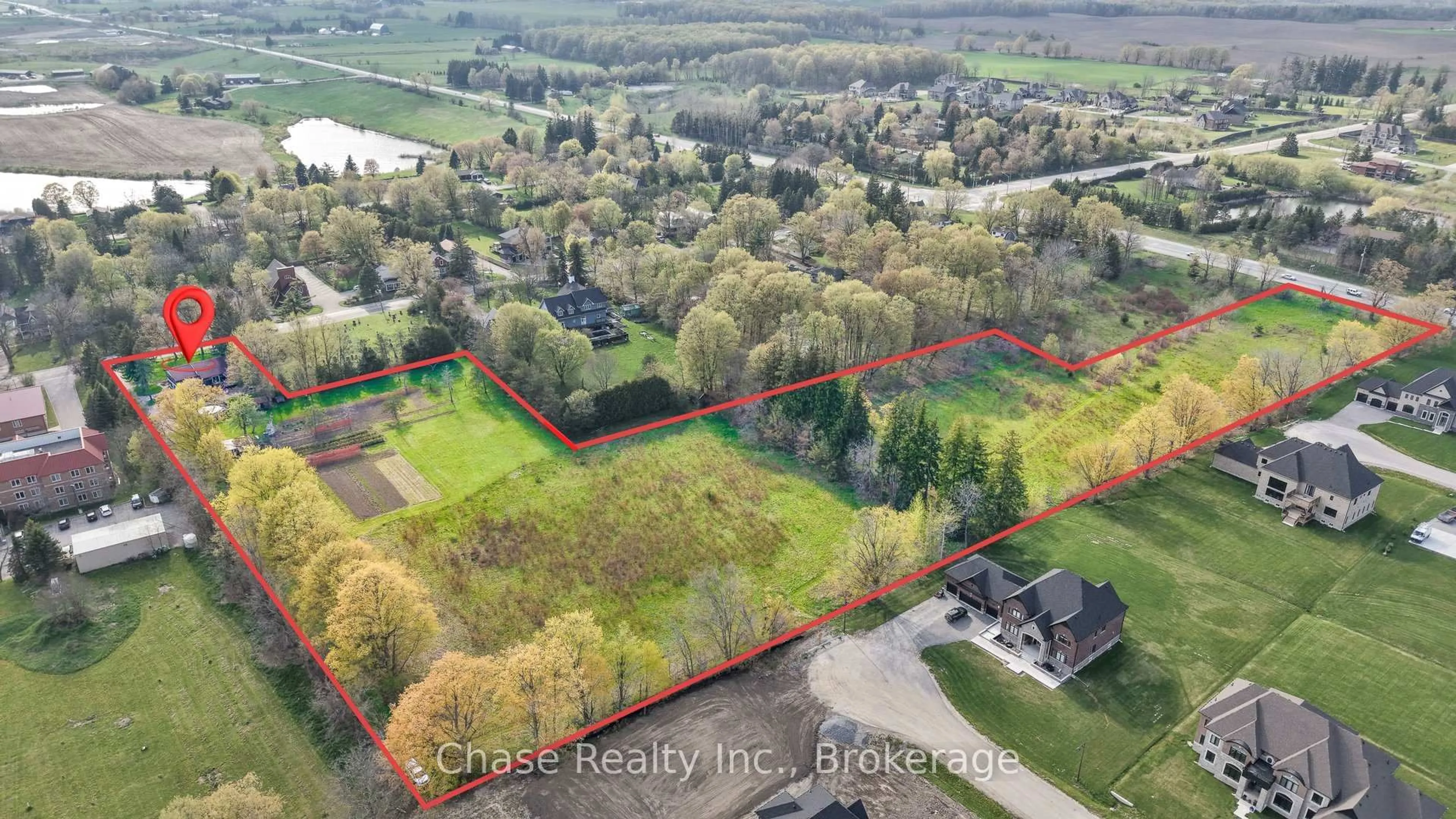 A pic from outside/outdoor area/front of a property/back of a property/a pic from drone, unknown for 13645 Ninth Line, Whitchurch-Stouffville Ontario L4A 3C8