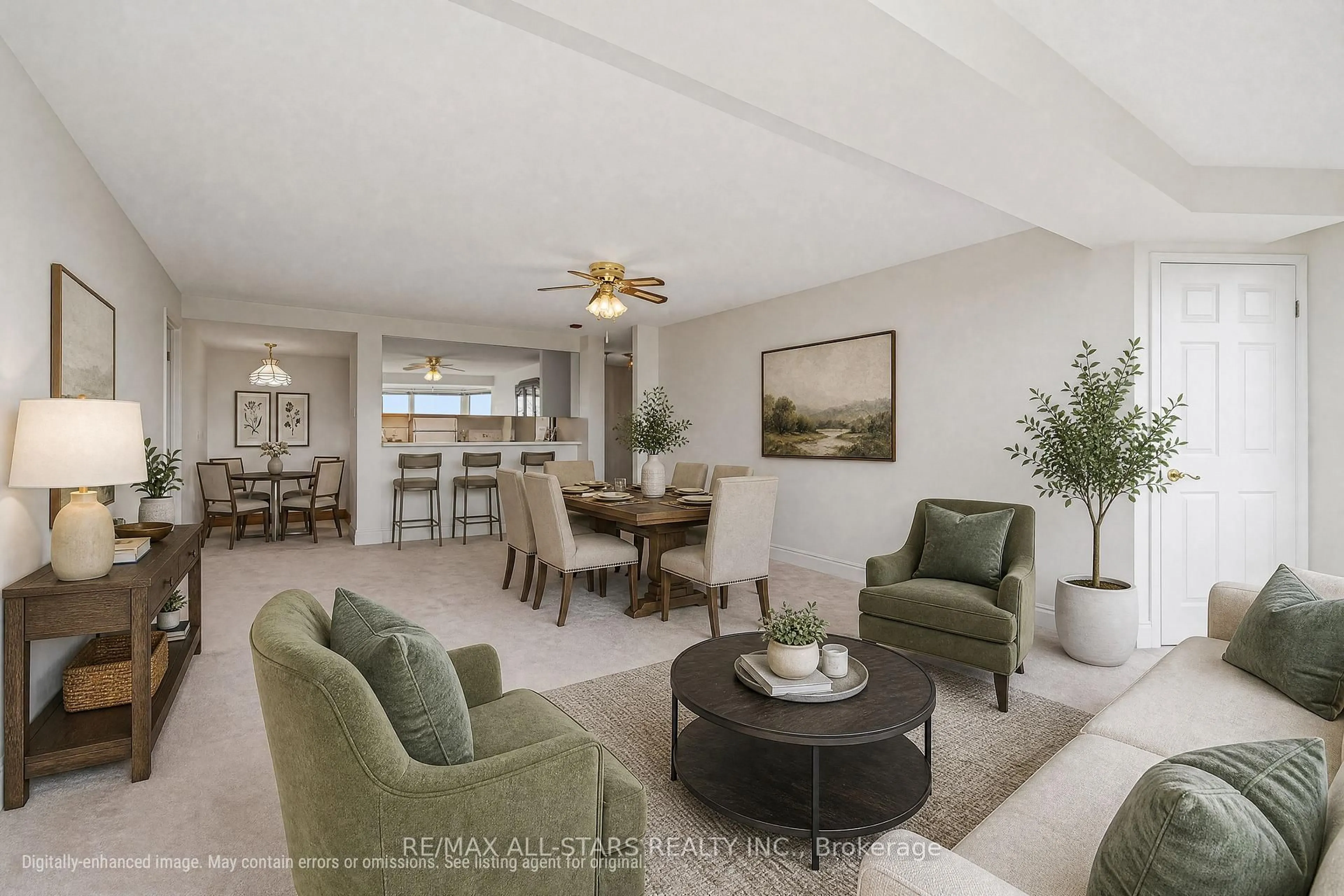 Living room with furniture, unknown for 2 Raymerville Dr #607, Markham Ontario L3P 7N7