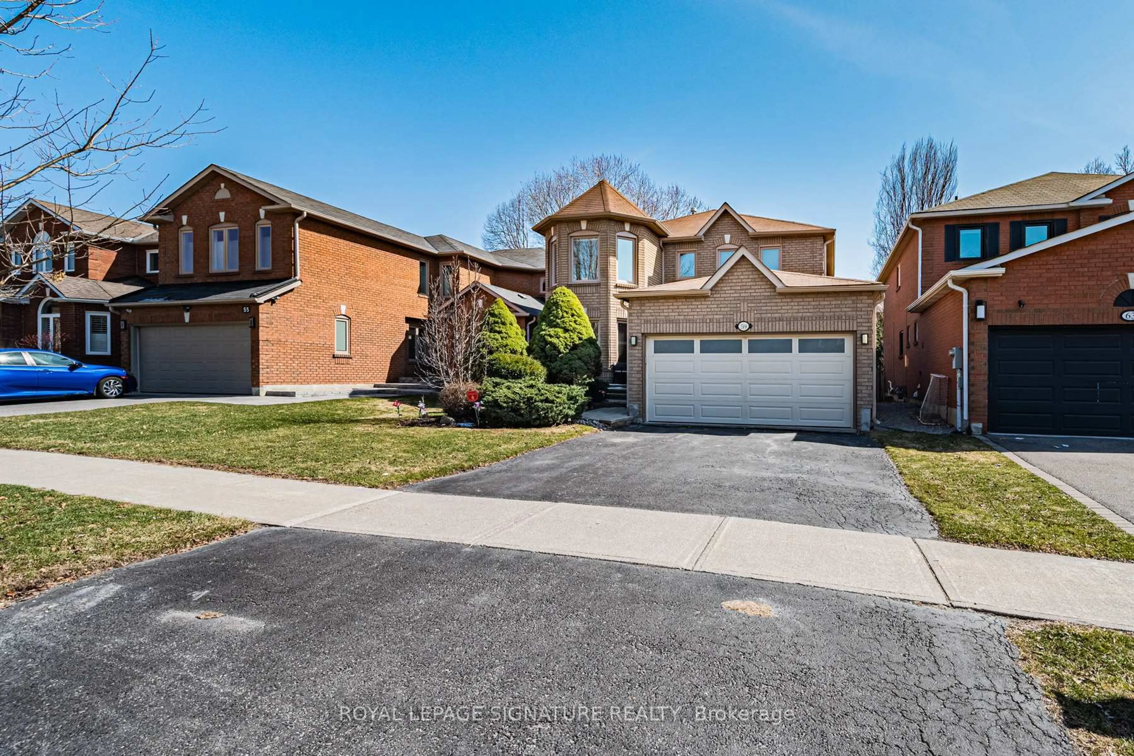 Home with brick exterior material, street for 59 Edenbridge Dr, Vaughan Ontario L4J 7V3