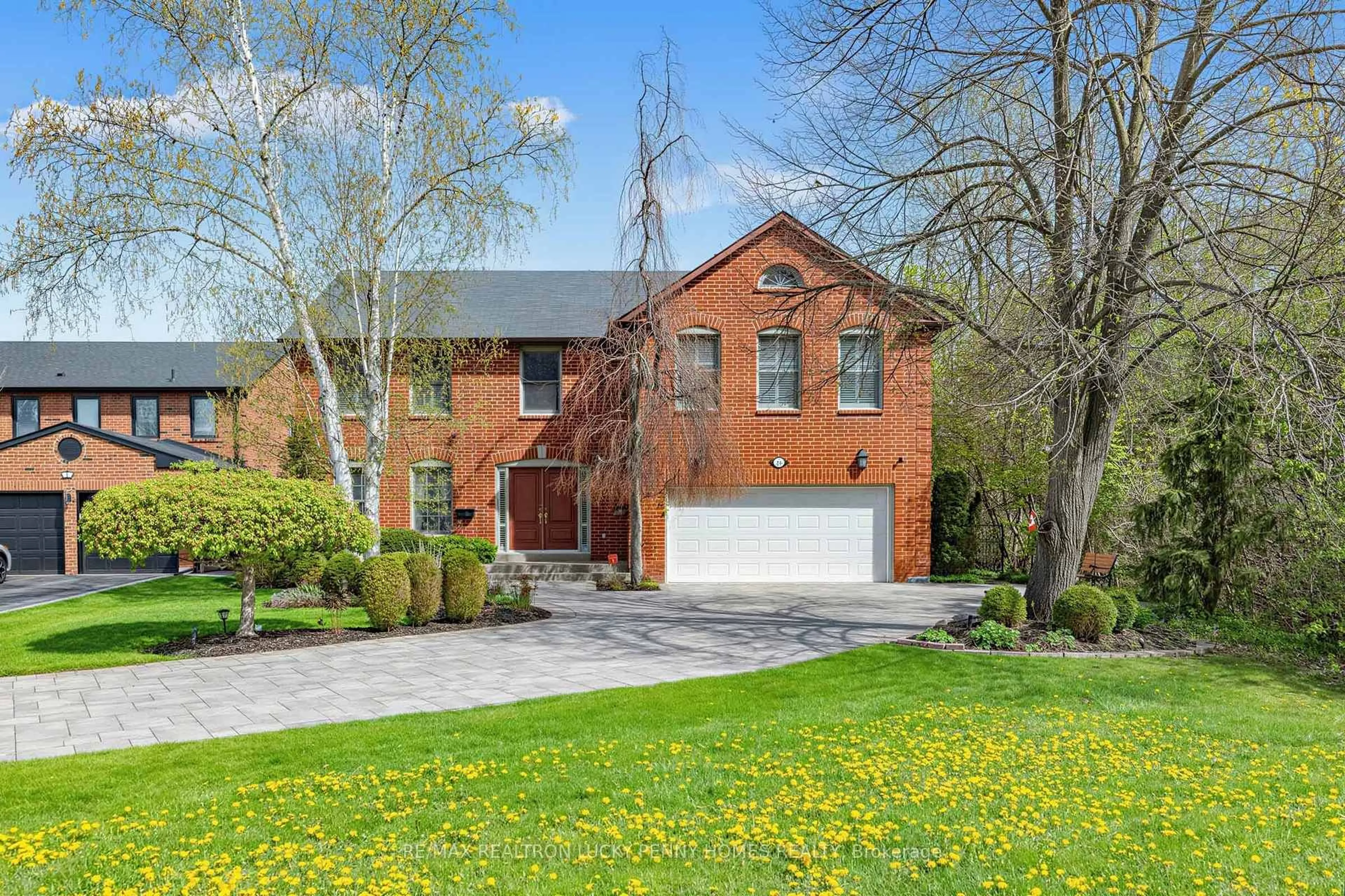 Home with brick exterior material, street for 8 Goodmills Crt, Markham Ontario L3R 7M2