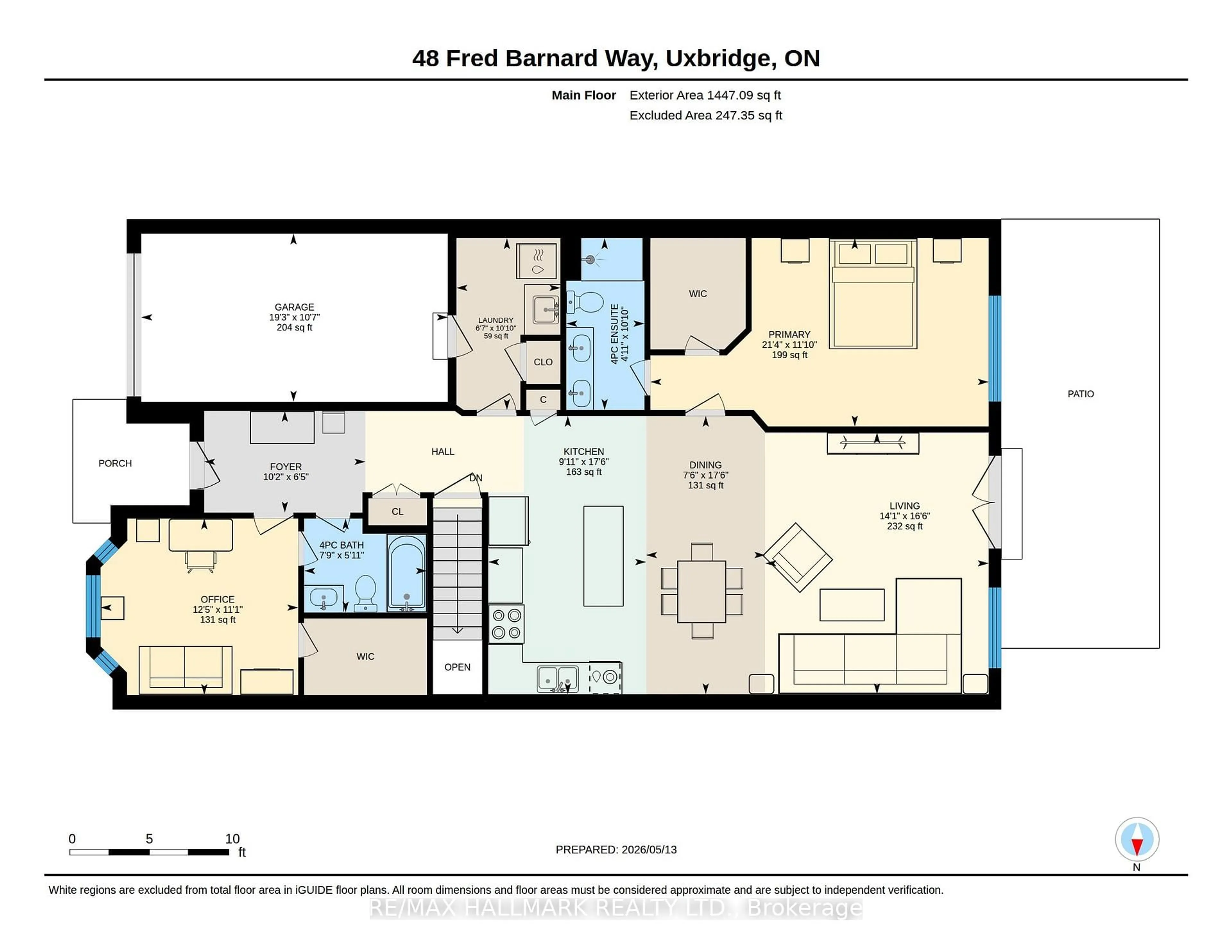 Floor plan for 48 Fred Barnard Way, Uxbridge Ontario L9P 0B9