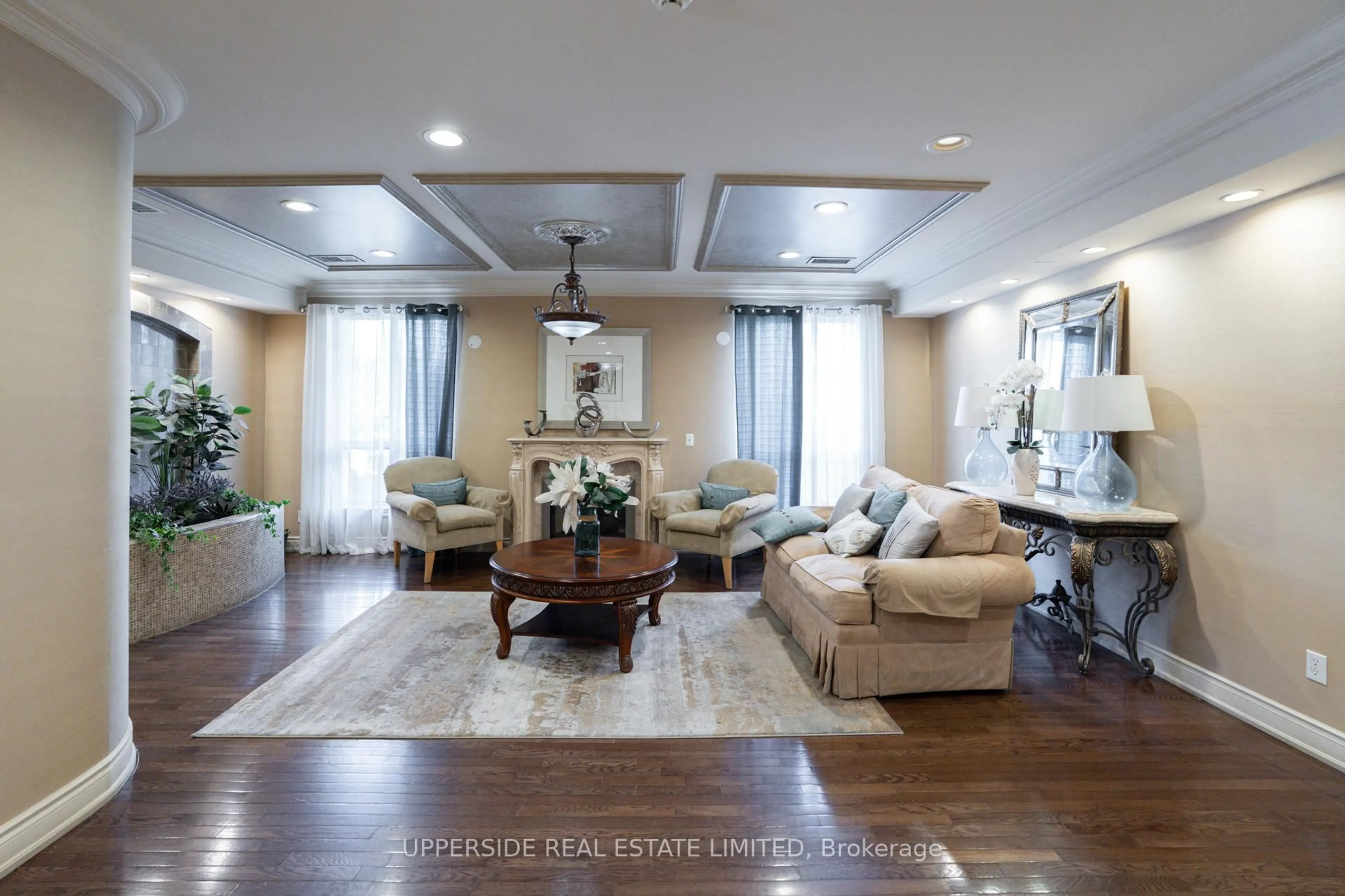 Living room with furniture, unknown for 1 Maison Parc Crt #405, Vaughan Ontario L4J 9K1