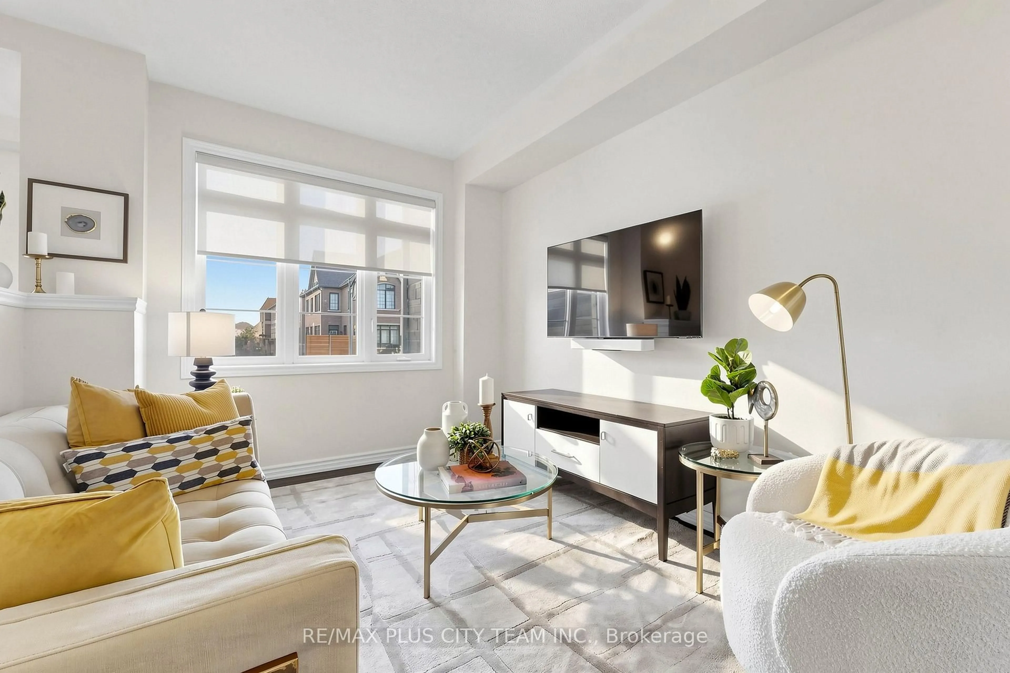 Living room with furniture, ceramic/tile floor for 81 Allegranza Ave, Vaughan Ontario L4H 4S3