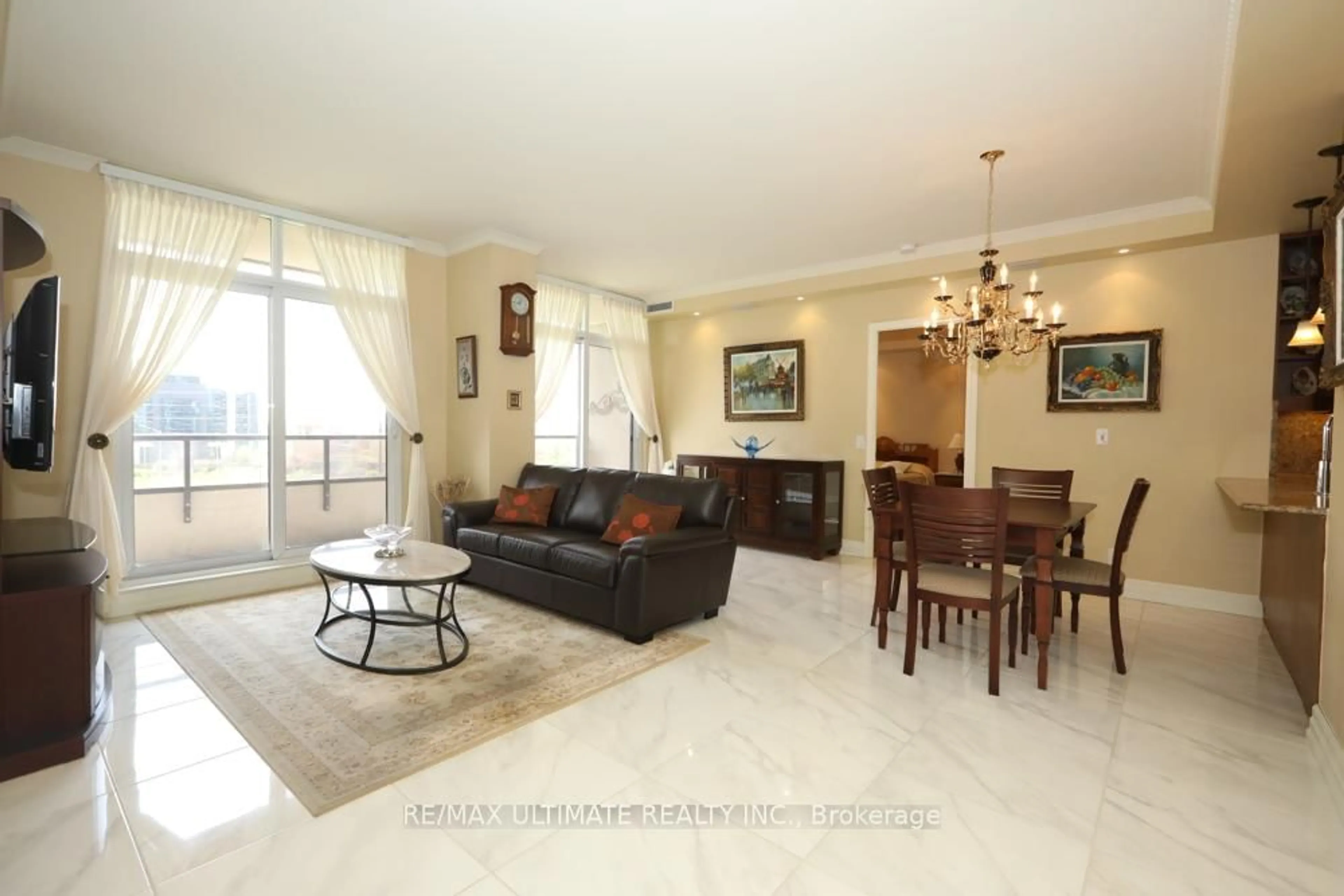 Living room with furniture, unknown for 9235 Jane St #407, Vaughan Ontario L6A 0J8