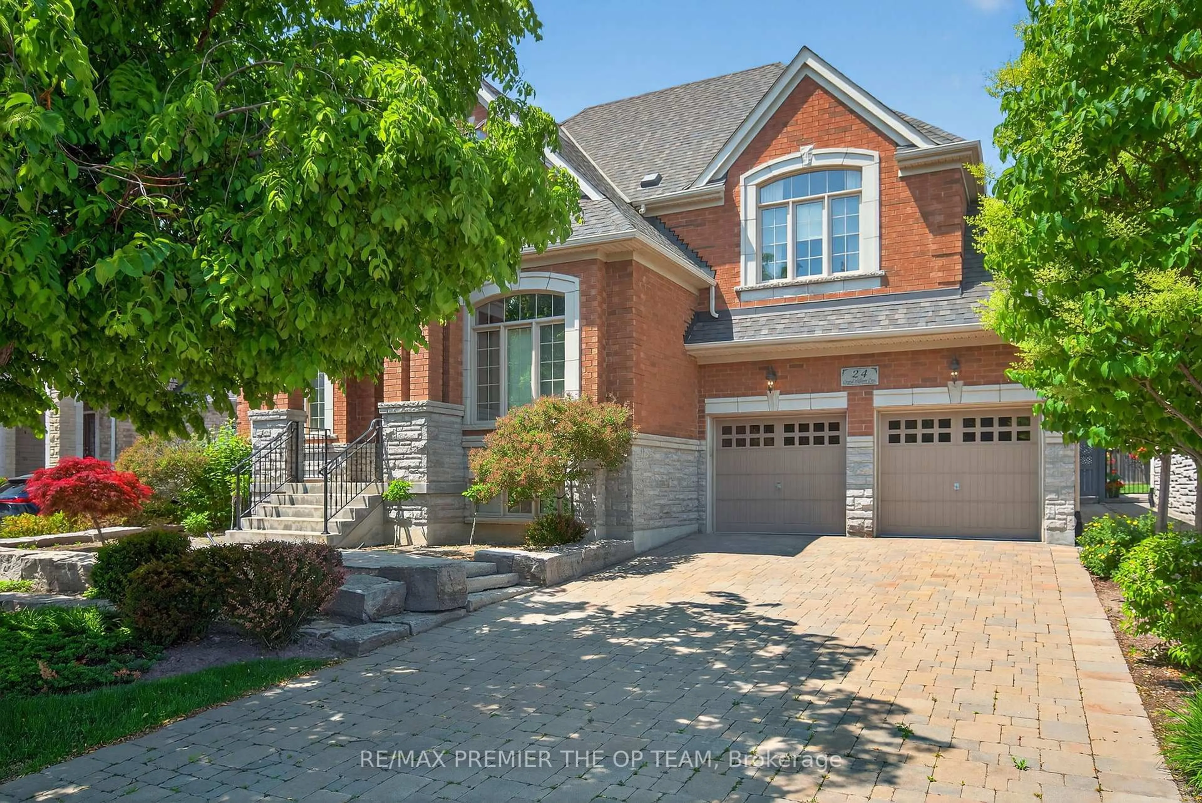 Home with brick exterior material, street for 24 Grand Vellore Cres, Vaughan Ontario L4H 0N8