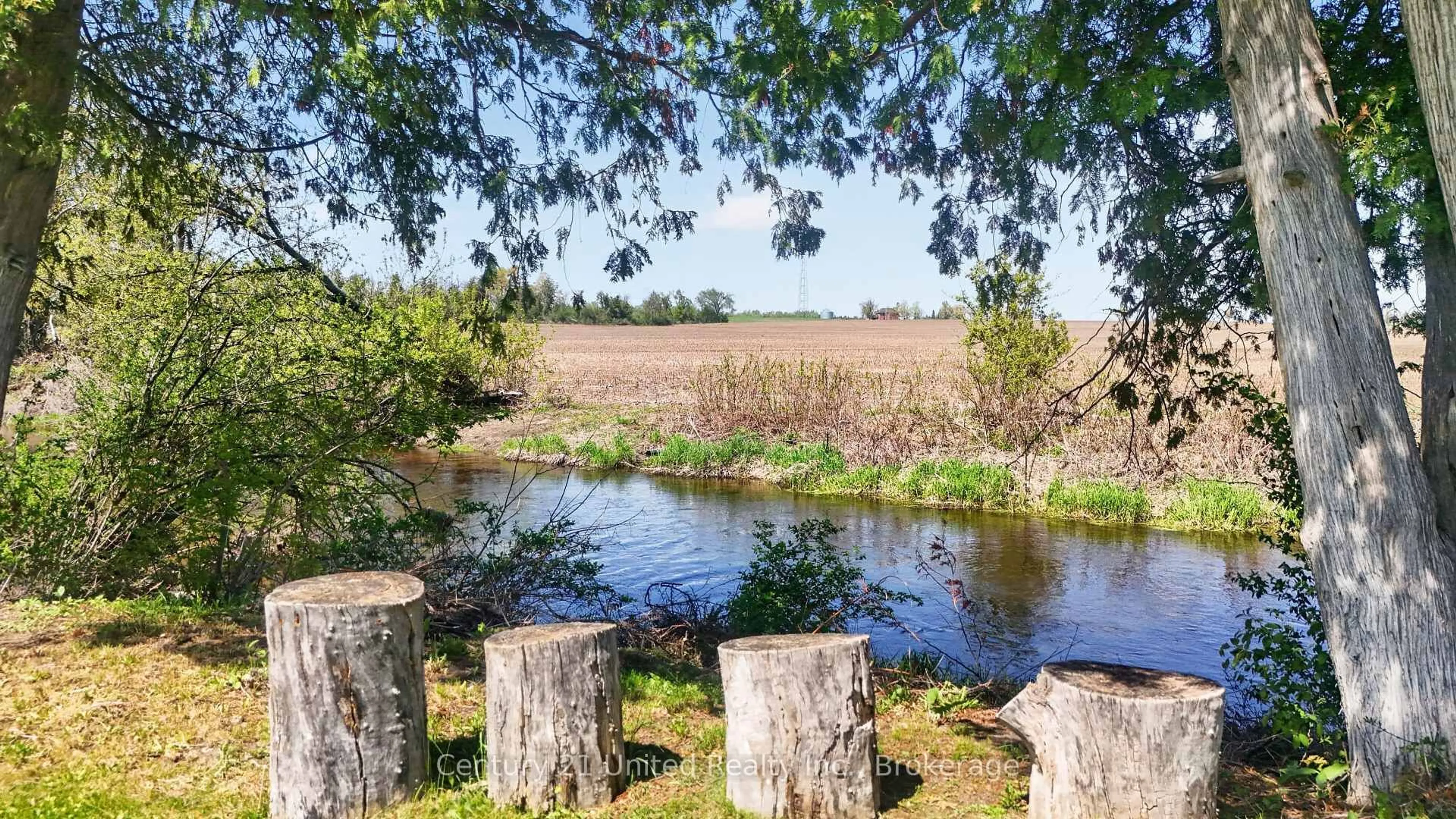 A pic from outside/outdoor area/front of a property/back of a property/a pic from drone, water/lake/river/ocean view for 79 Riverlea Rd, Brock Ontario L0E 1E0