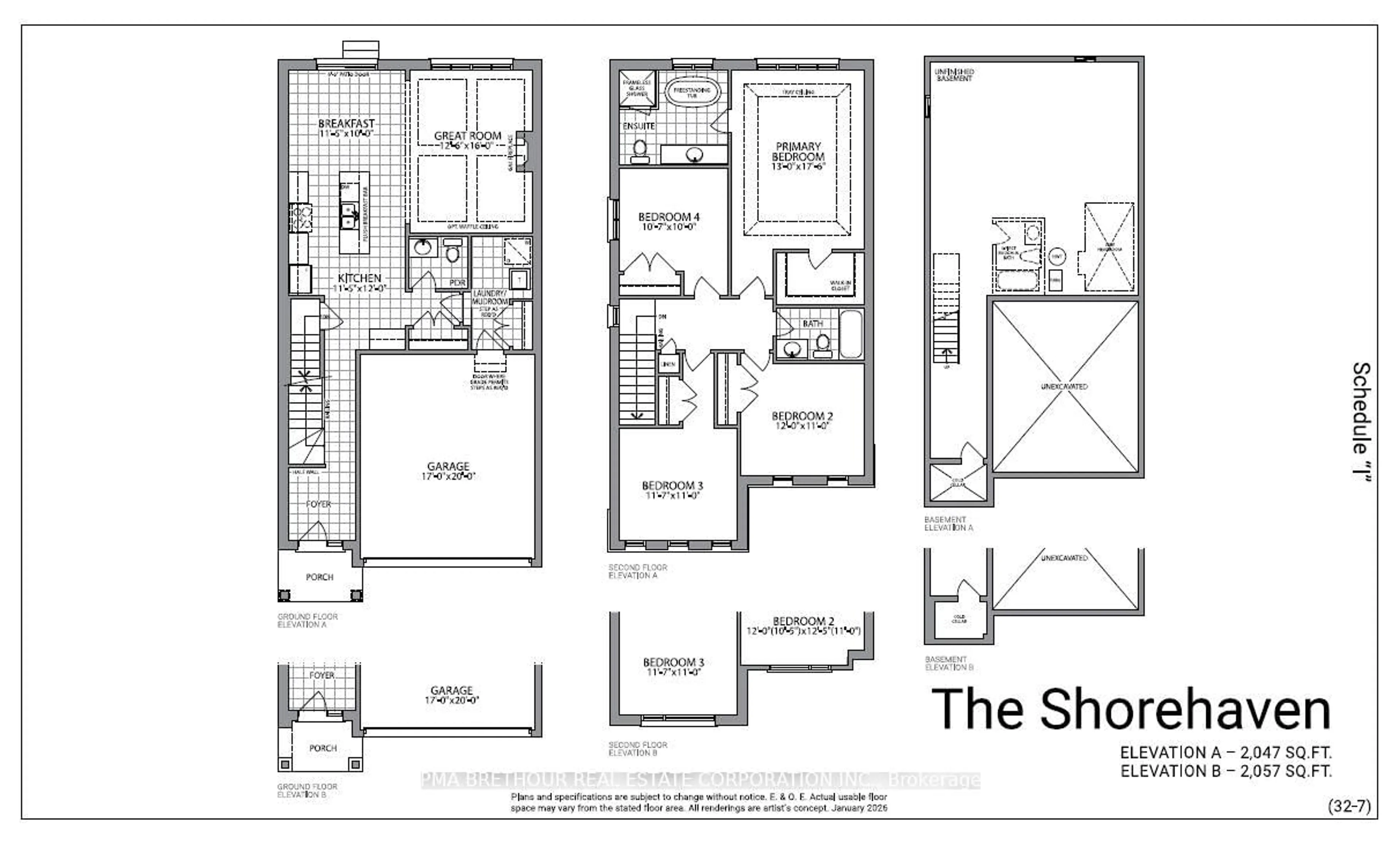 Floor plan for 26 Randy Bush Cres, Georgina Ontario L4P 0L1