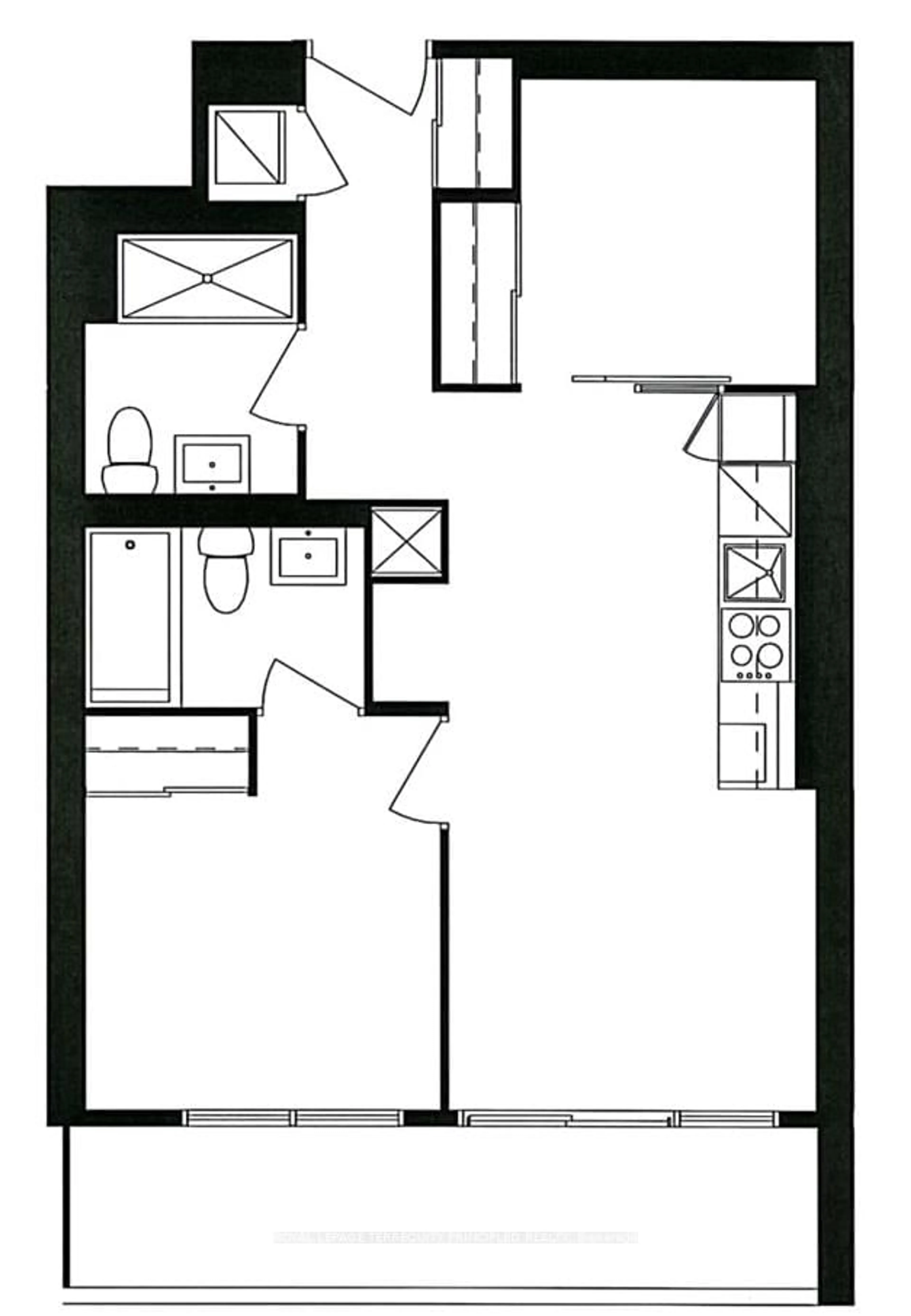 Floor plan for 5 Buttermill Ave #2908, Vaughan Ontario L4K 0M5