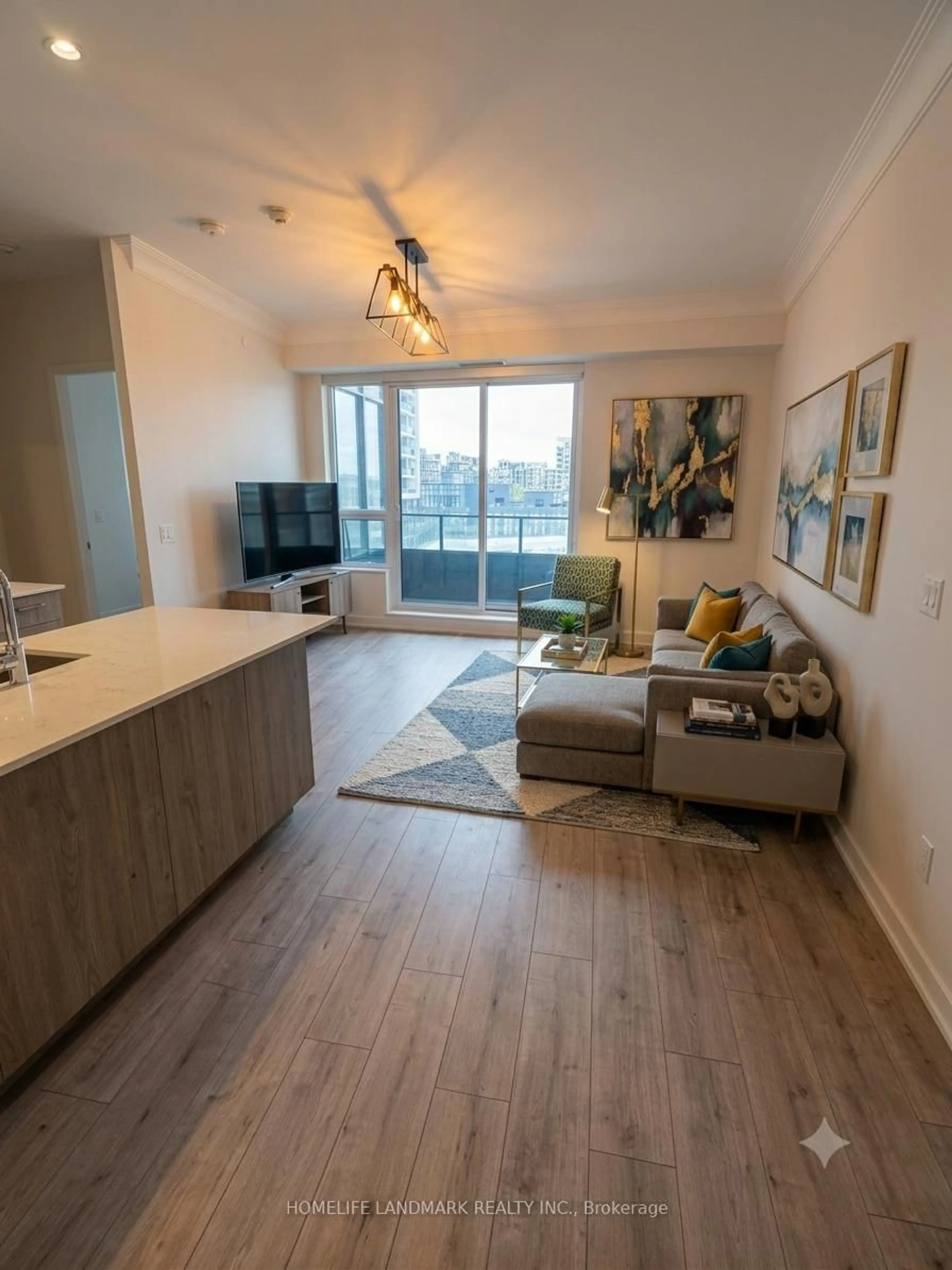 Living room with furniture, unknown for 38 Water Walk Dr #629, Markham Ontario L3R 6M8