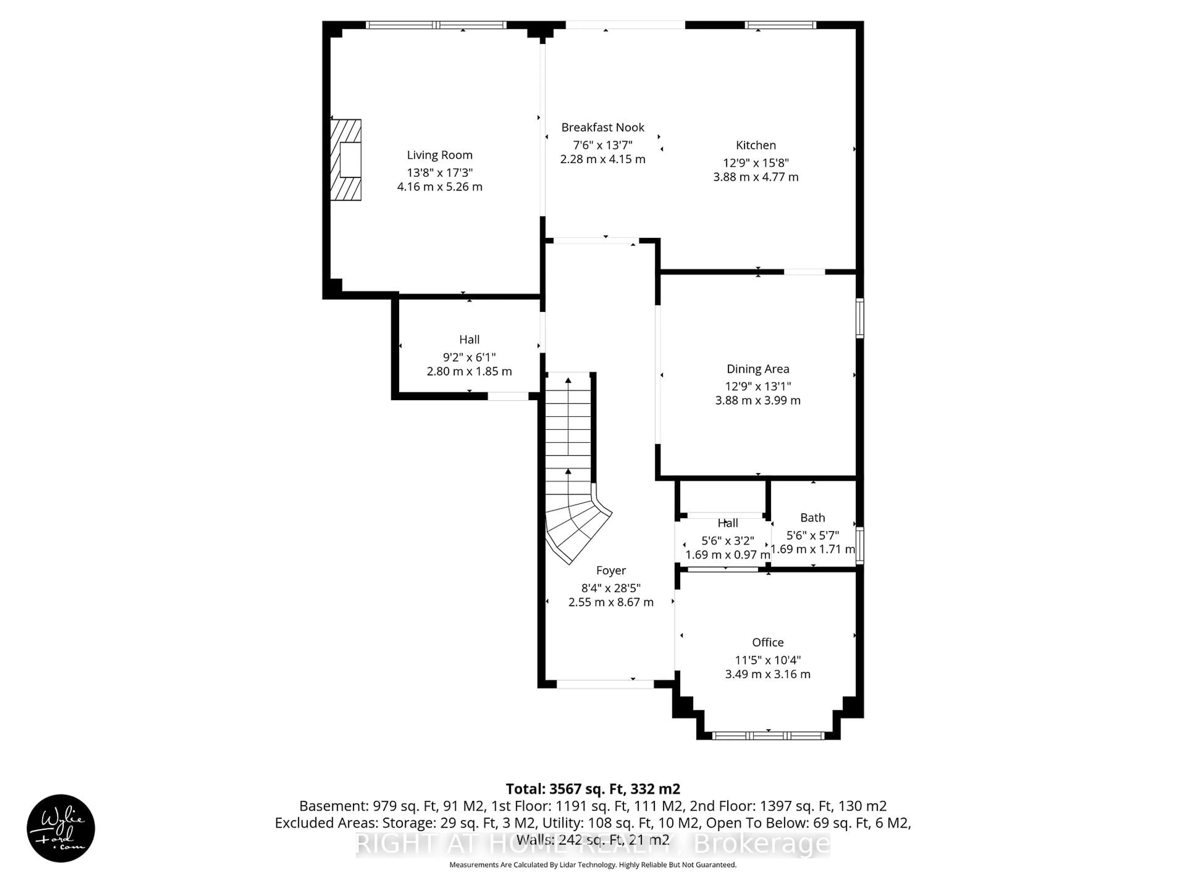 Floor plan for 61 Latimer Ave, Essa Ontario L3W 0N3