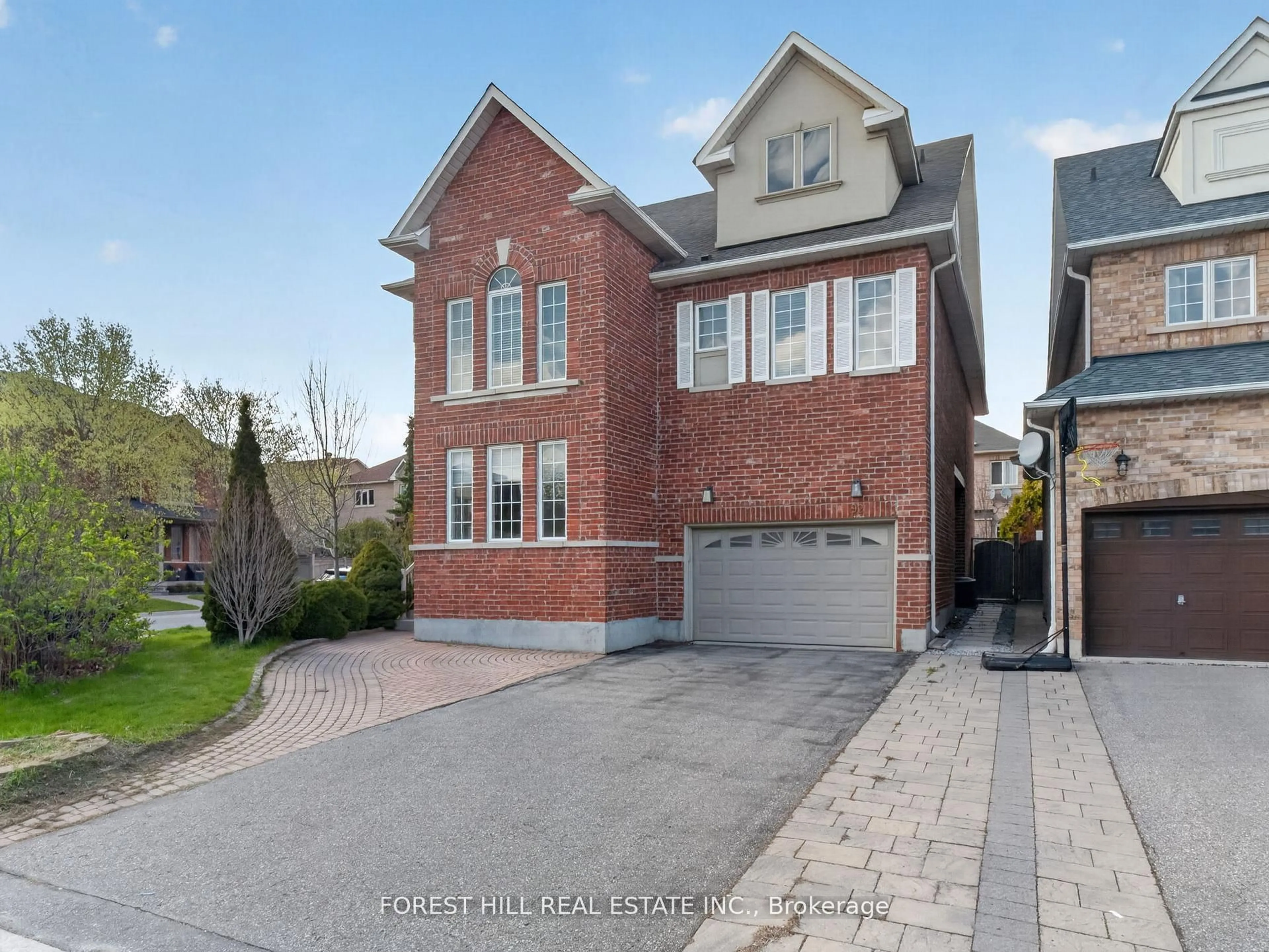Home with brick exterior material, street for 92 Seabreeze Ave, Vaughan Ontario L4J 8T7