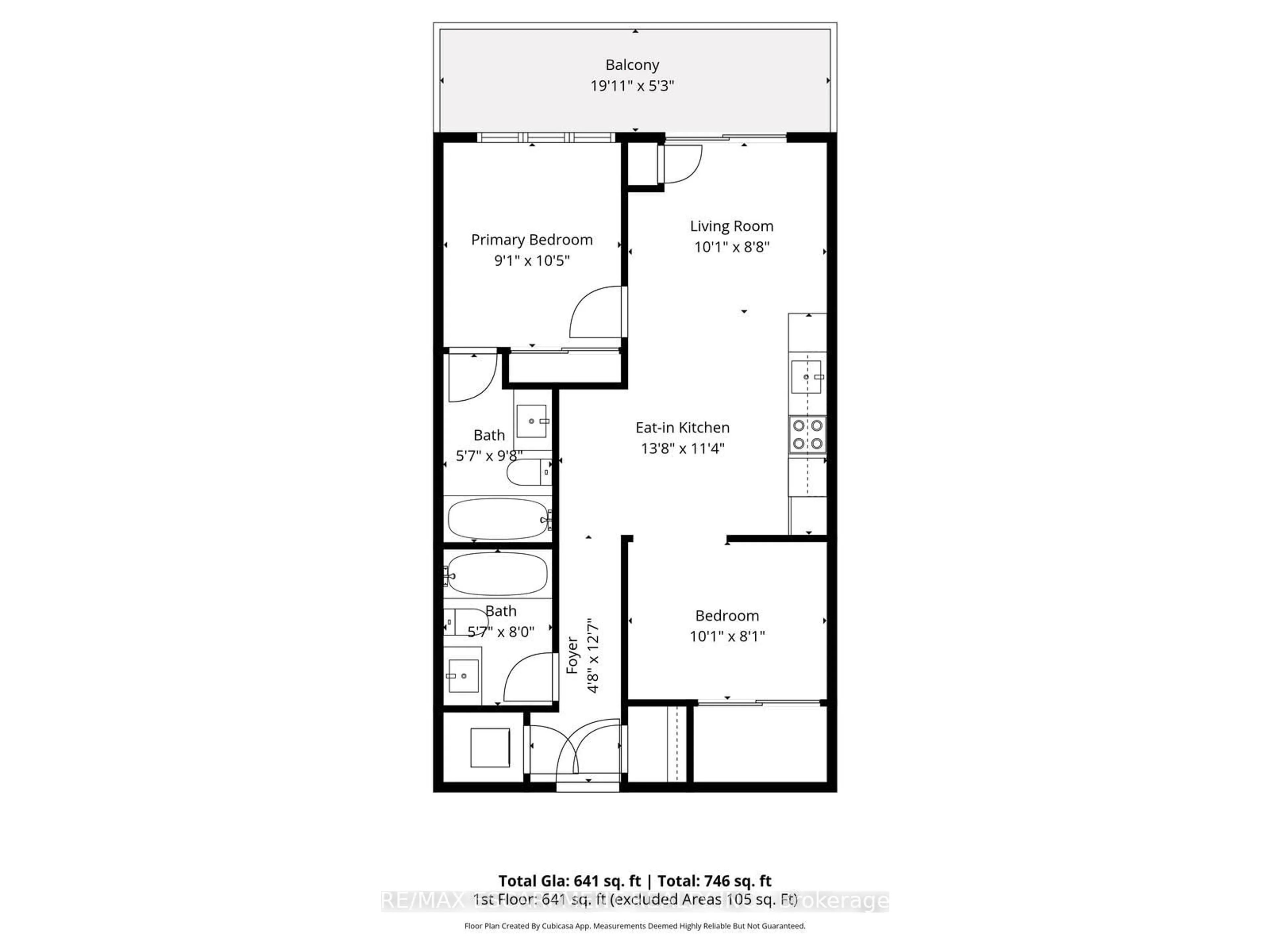 Floor plan for 10 Honeycrisp Cres #1120, Vaughan Ontario L4K 0M7