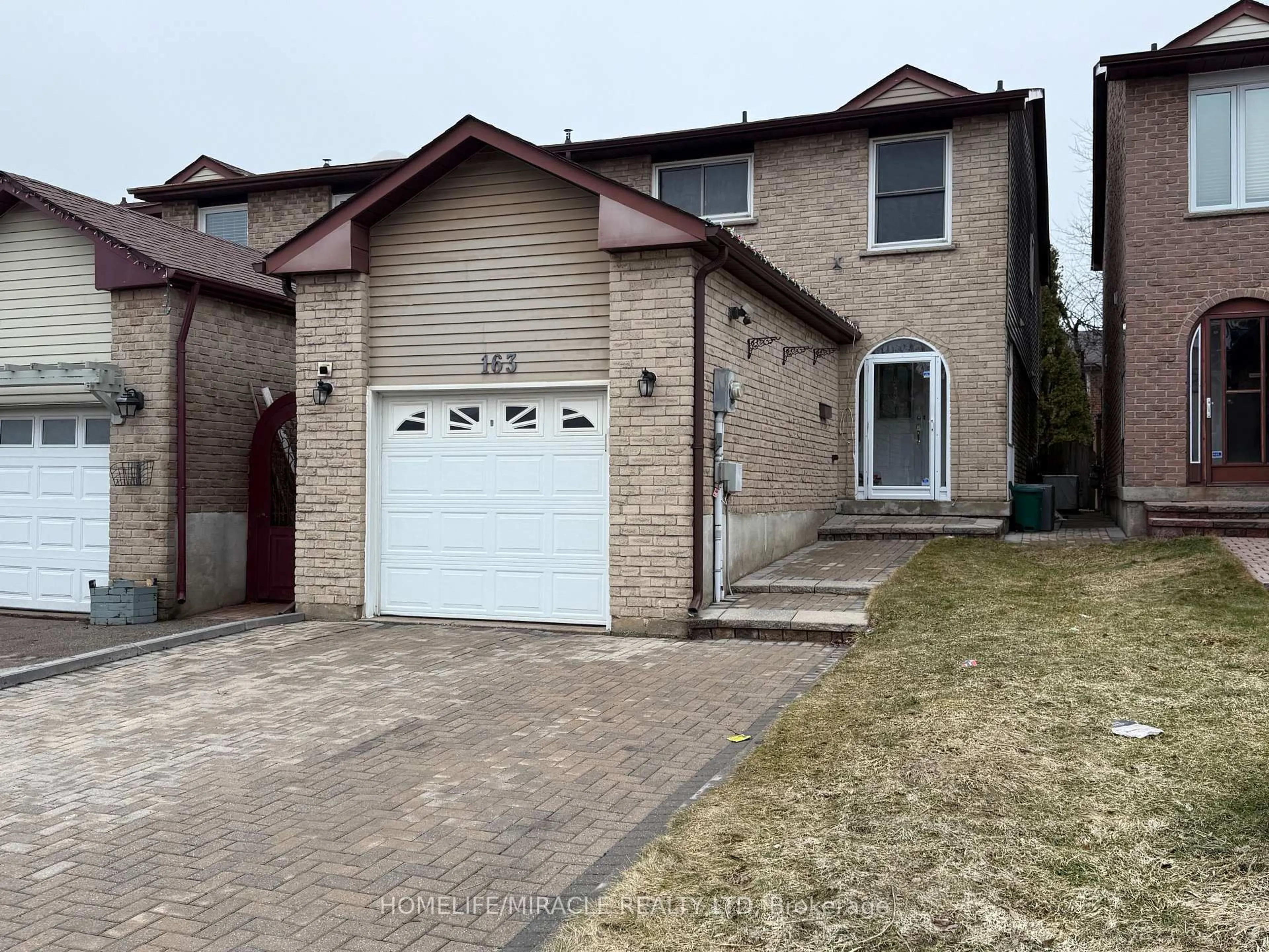 Home with brick exterior material, street for 163 Mabley Cres, Vaughan Ontario L4J 2Z7