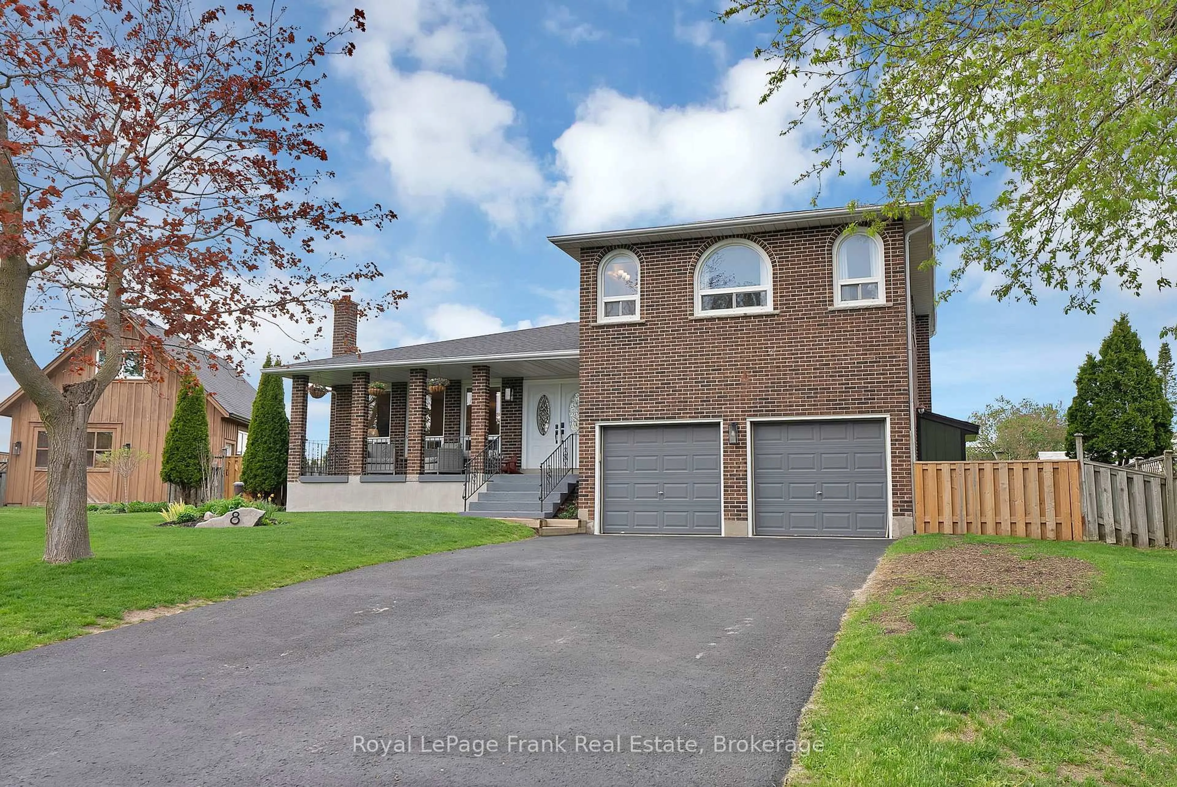 Home with brick exterior material, street for 8 Gamron Ave, Uxbridge Ontario L9P 1R4