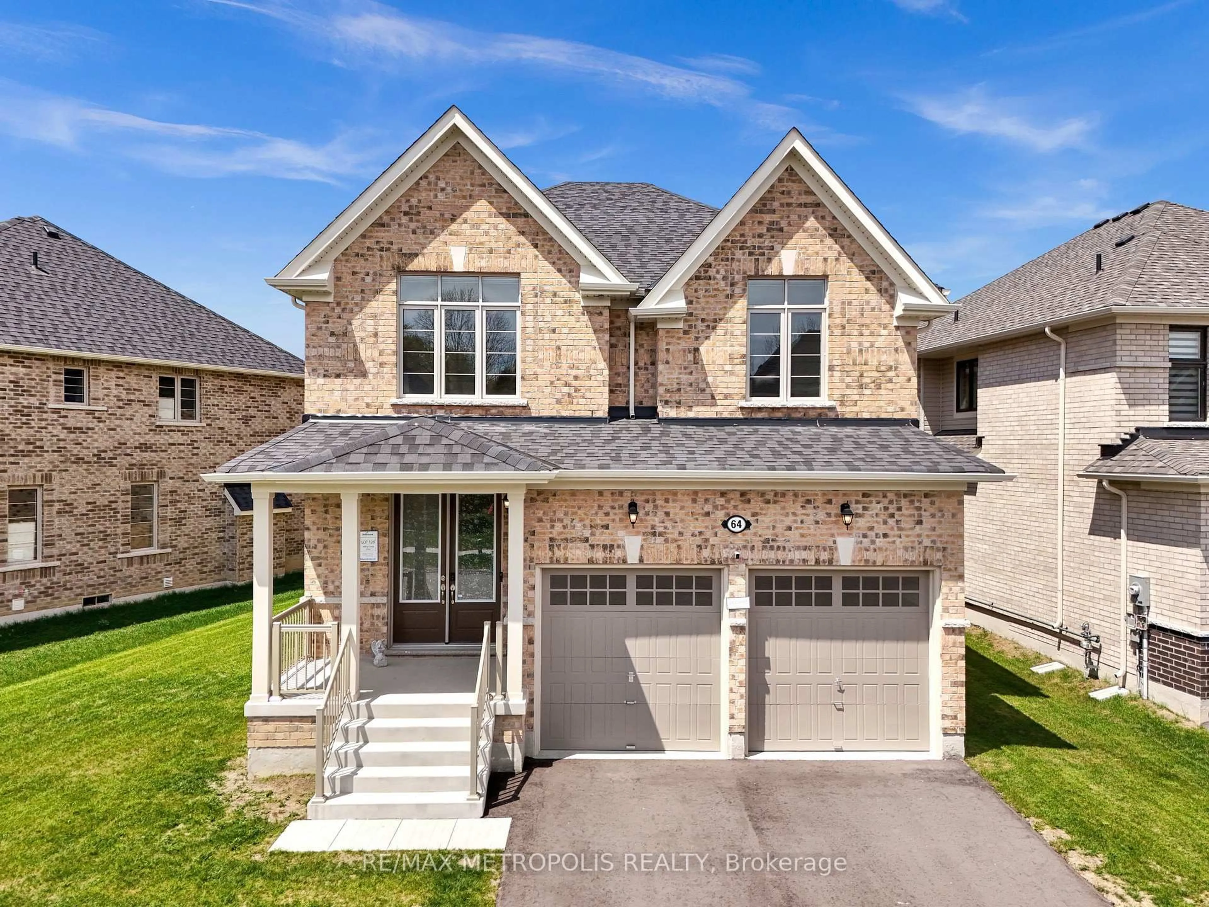 Home with brick exterior material, street for 64 Big Canoe Dr, Georgina Ontario L0E 1R0