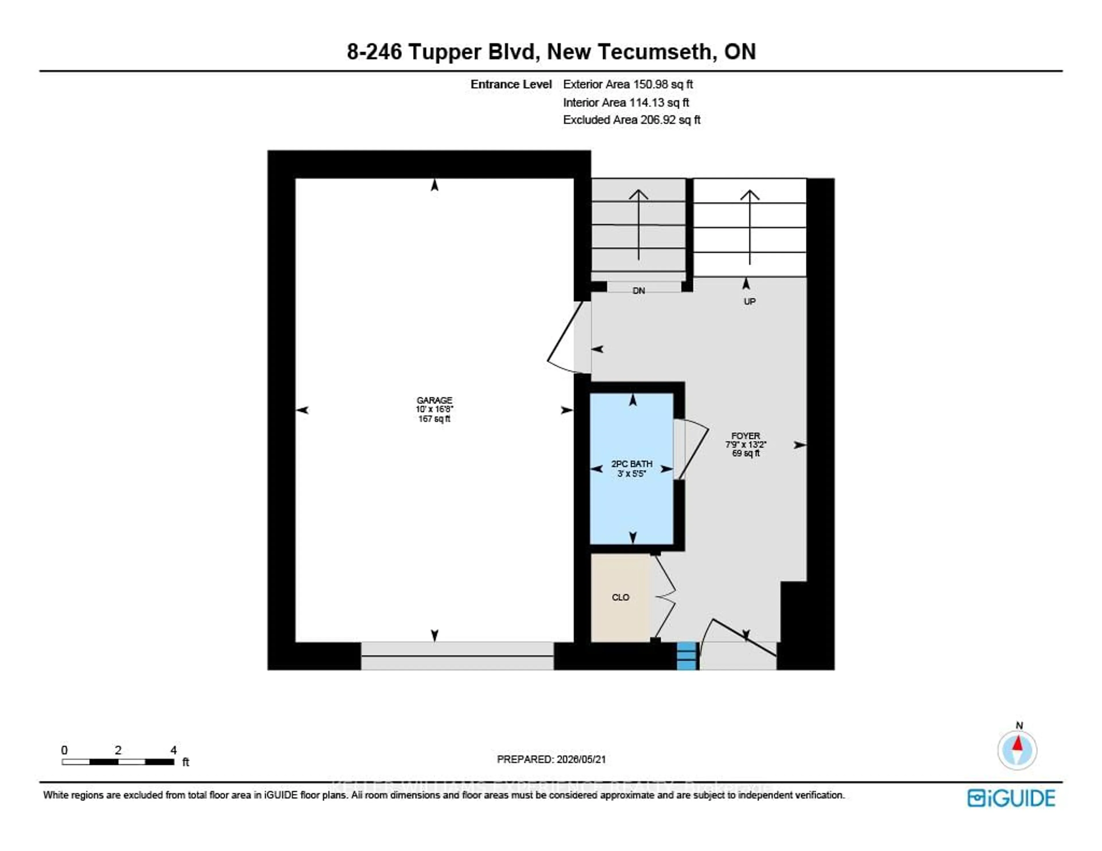 Floor plan for 246 Tupper Blvd #8, New Tecumseth Ontario L9R 1A9