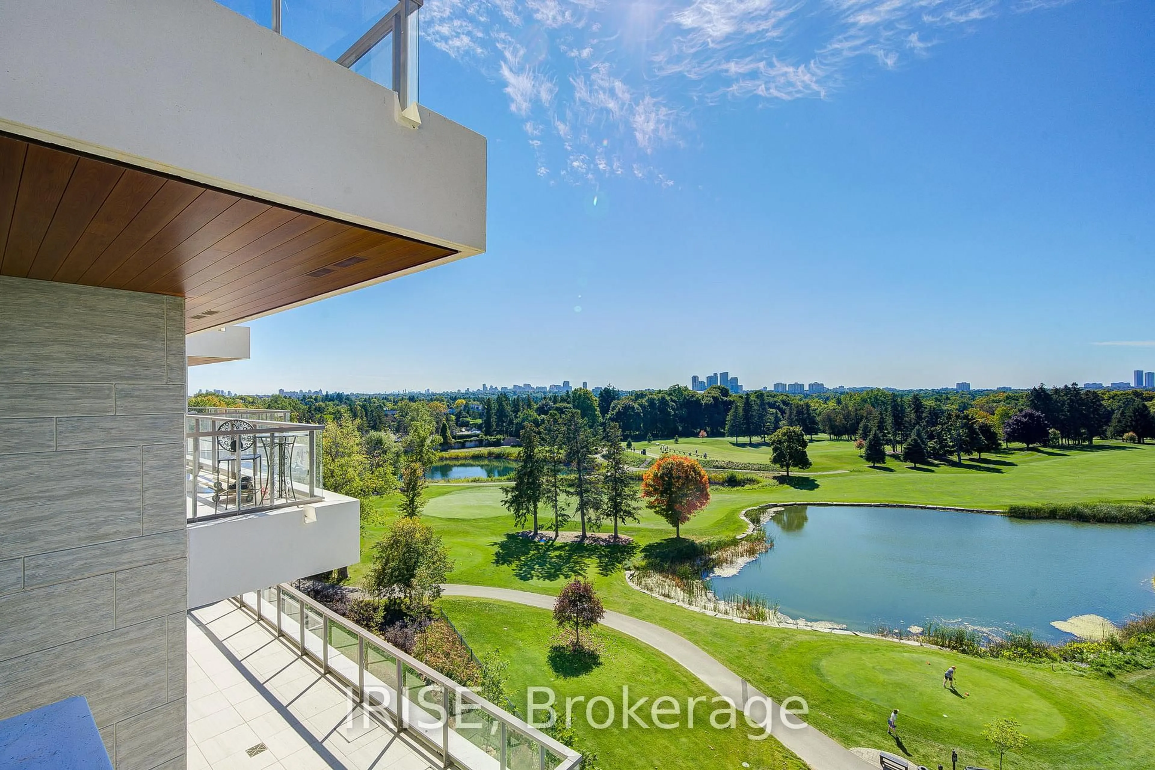 A pic from outside/outdoor area/front of a property/back of a property/a pic from drone, water/lake/river/ocean view for 397 Royal Orchard Blvd #708, Markham Ontario L3T 0H3